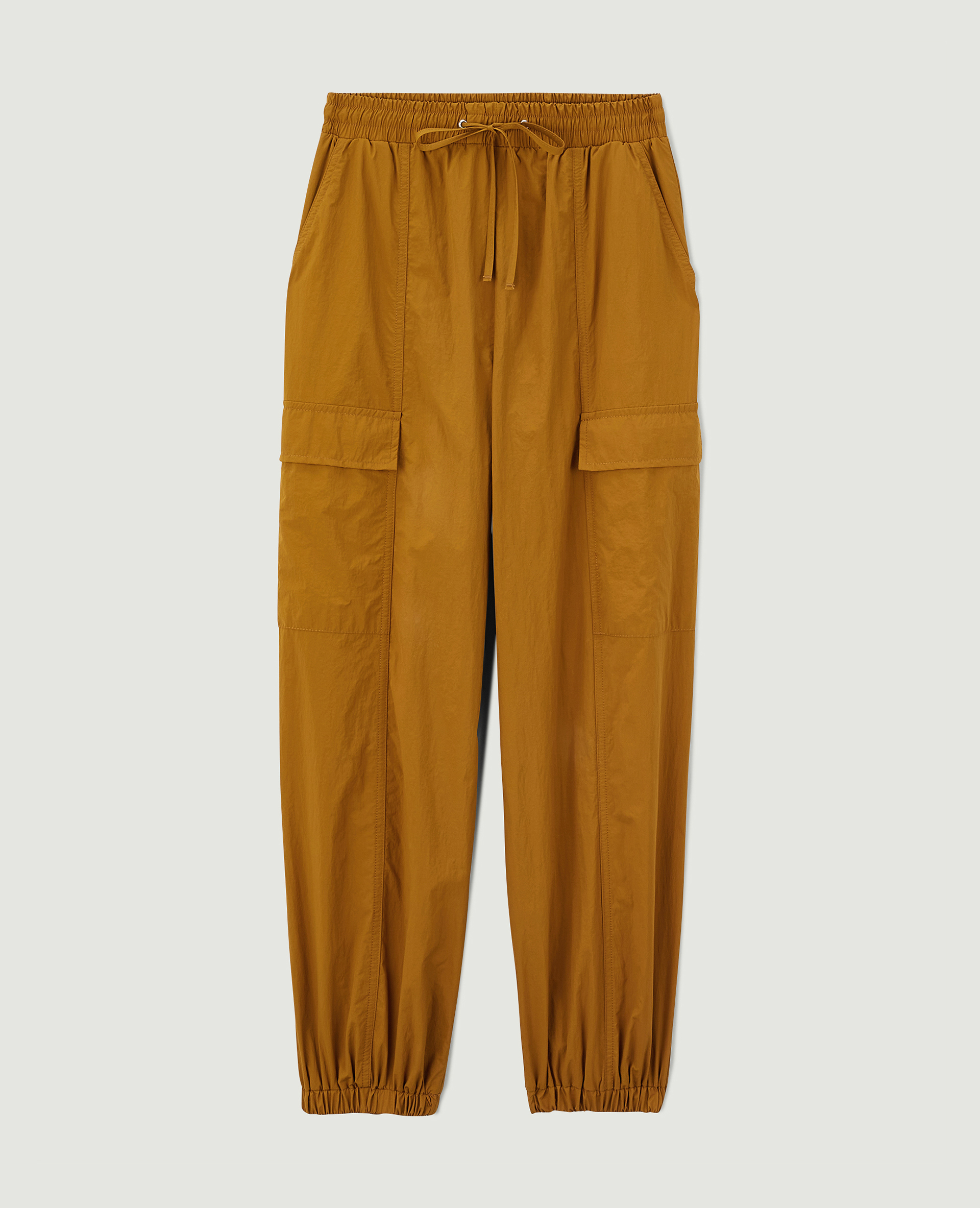 Pantalon parachute bas resserrés camel - Pimkie