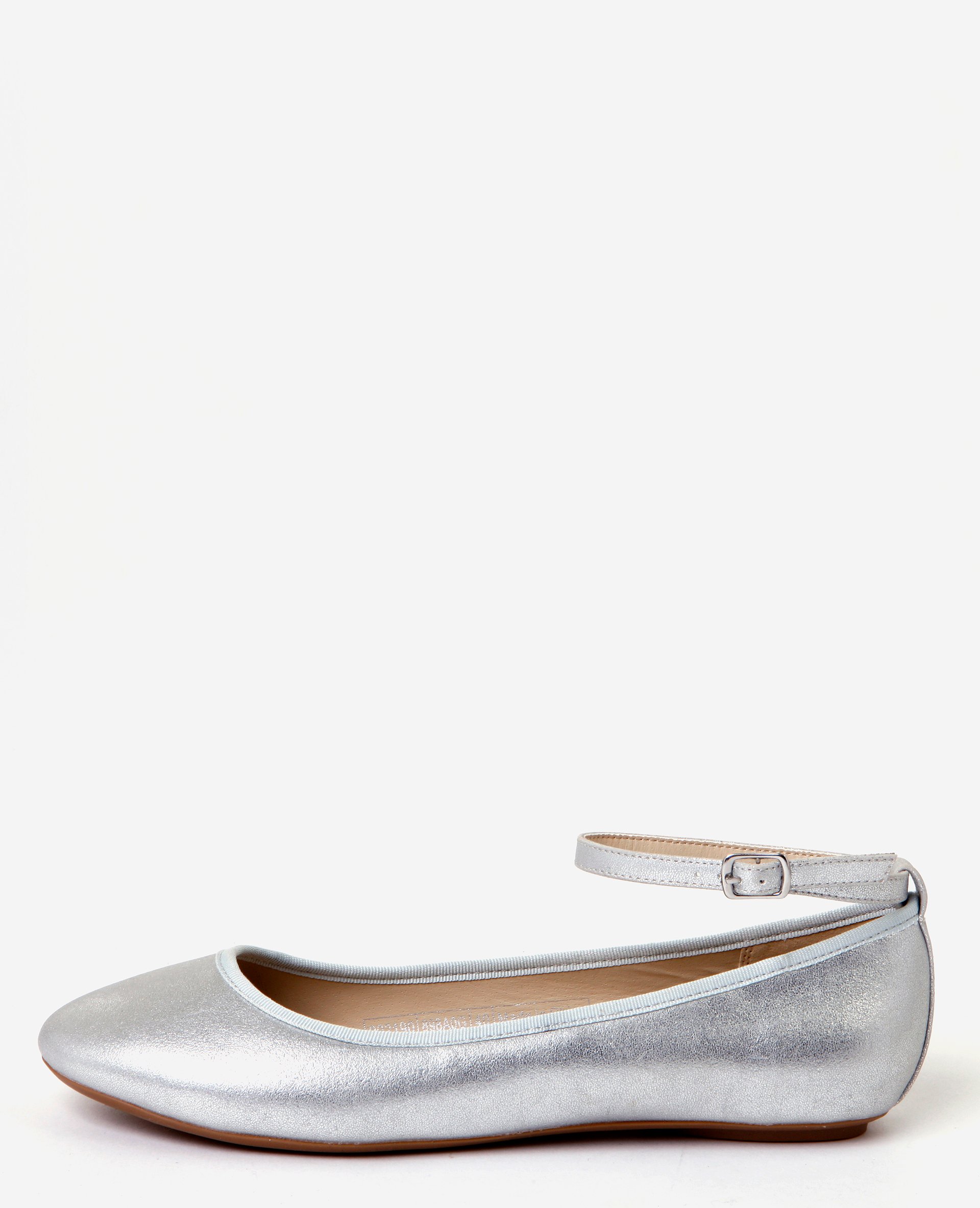 Ballerines argentées on sale