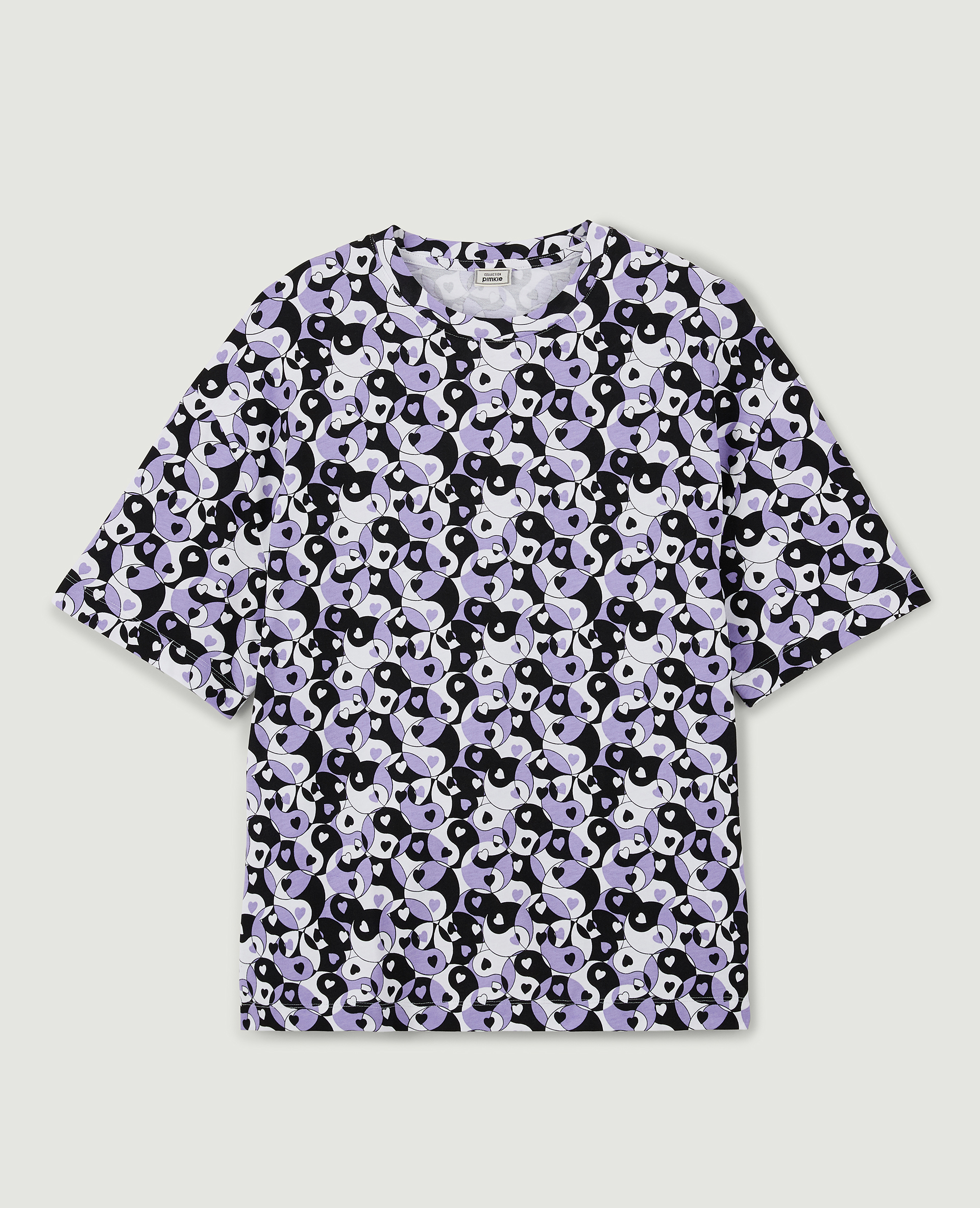 T-shirt imprimé Yin/Yang violet - Pimkie