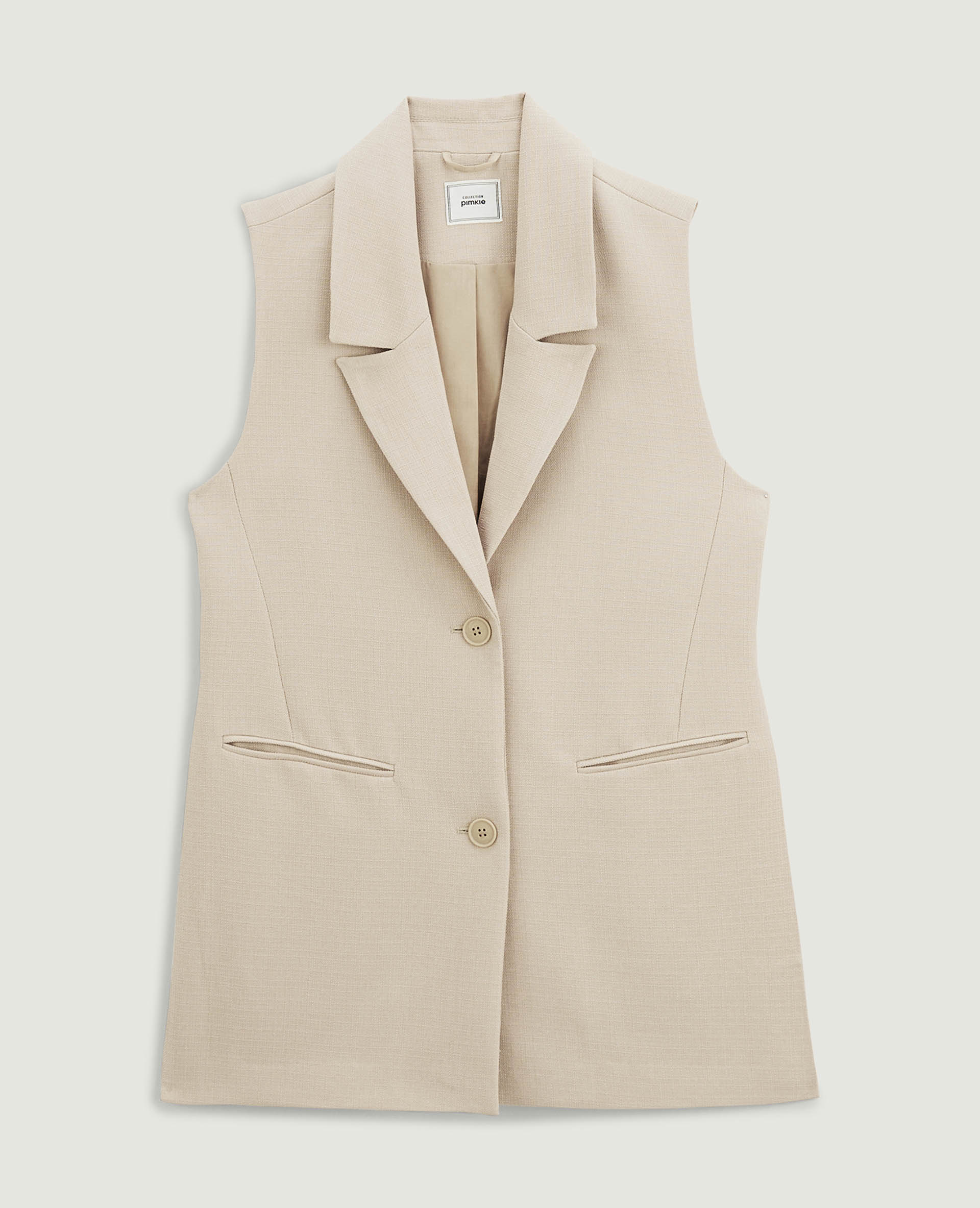 Veste blazer sans manche blanc - Pimkie