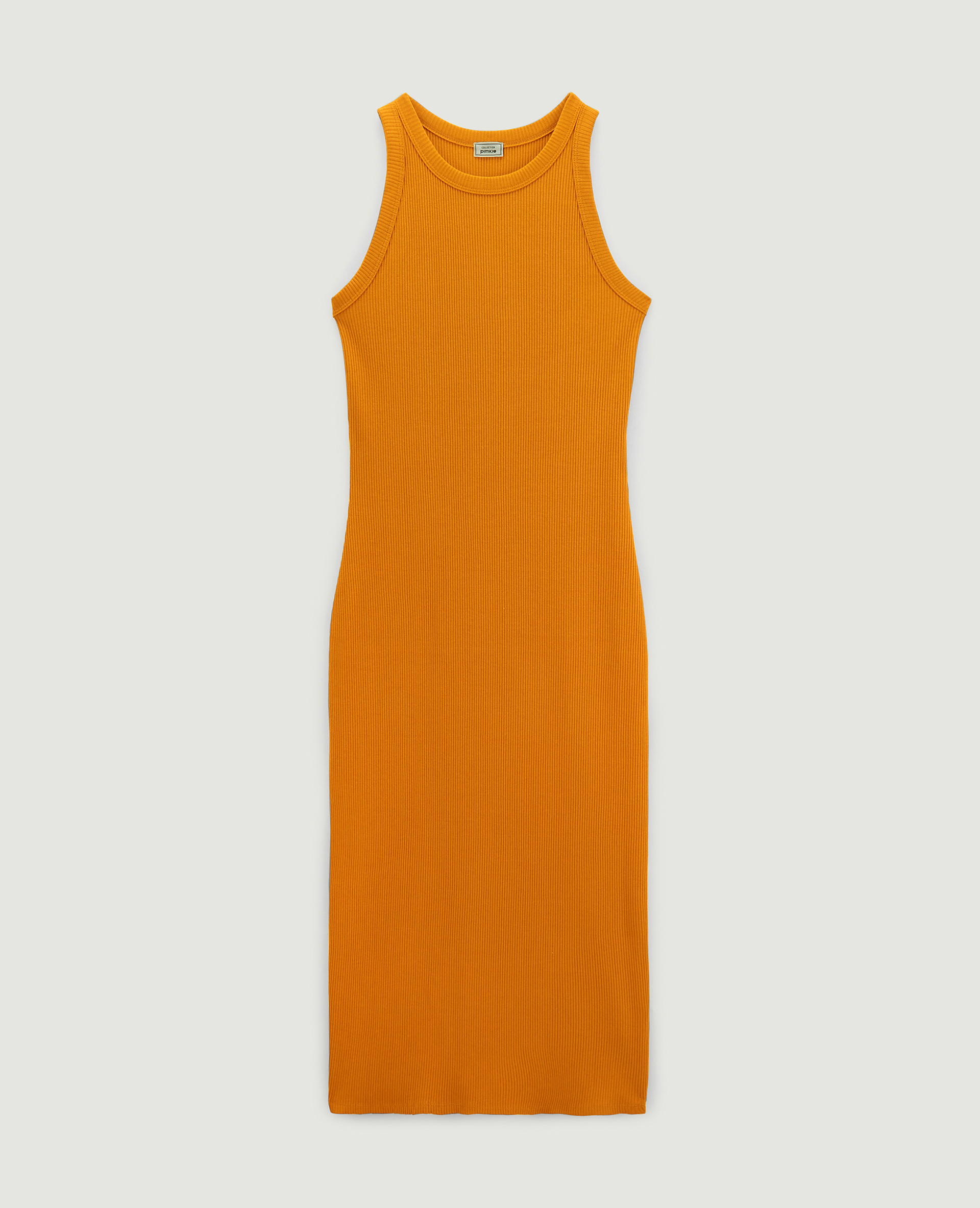 Robe débardeur maille côtelée camel - Pimkie
