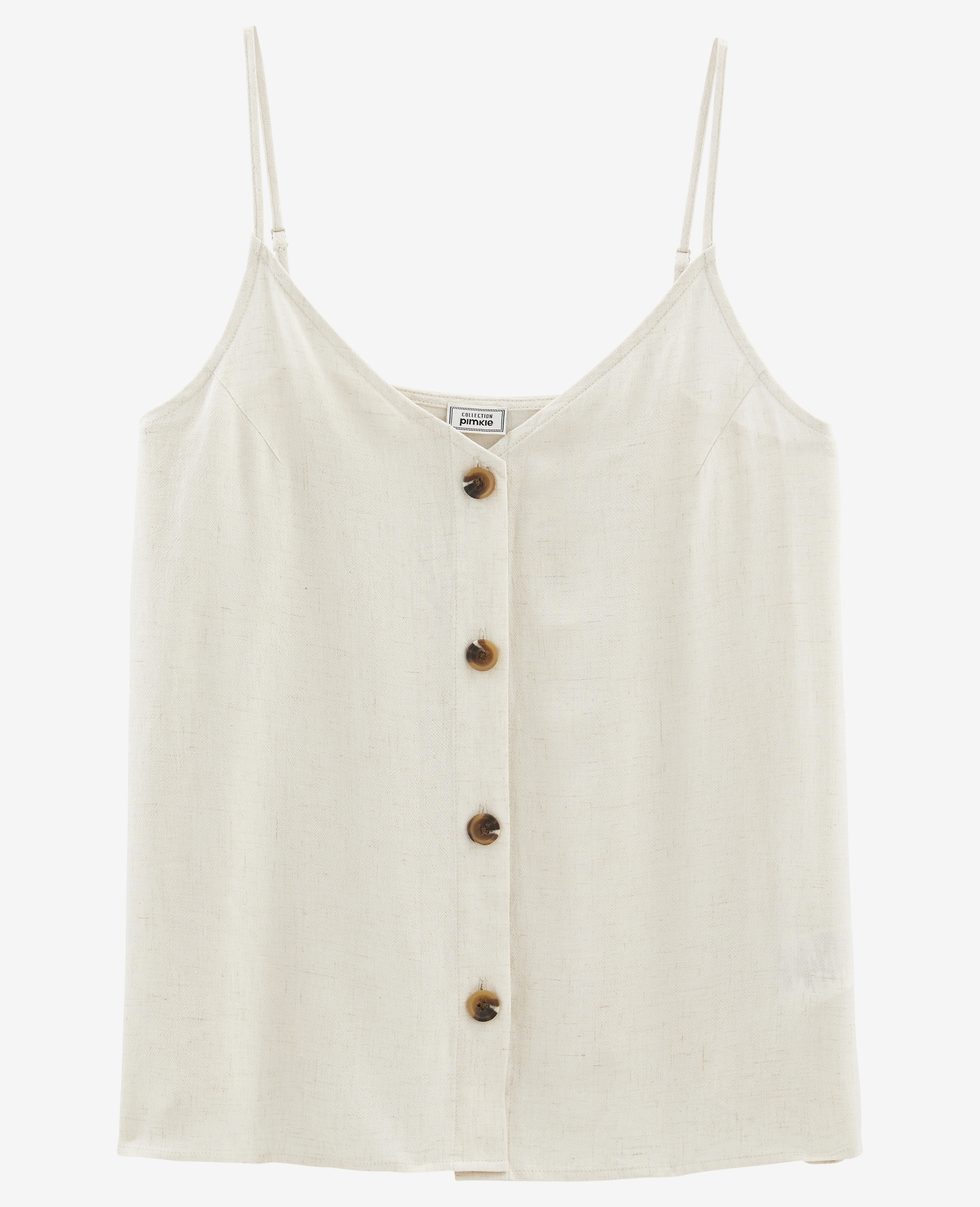 Top à fines bretelles beige - Pimkie