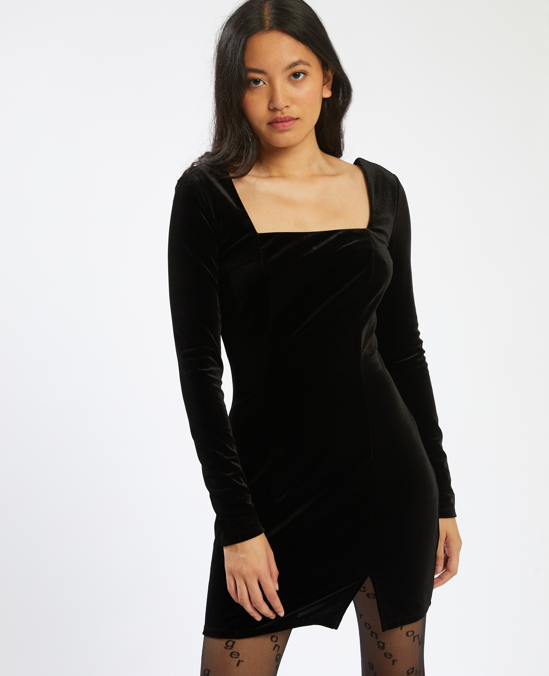 Robe noire velour 2025
