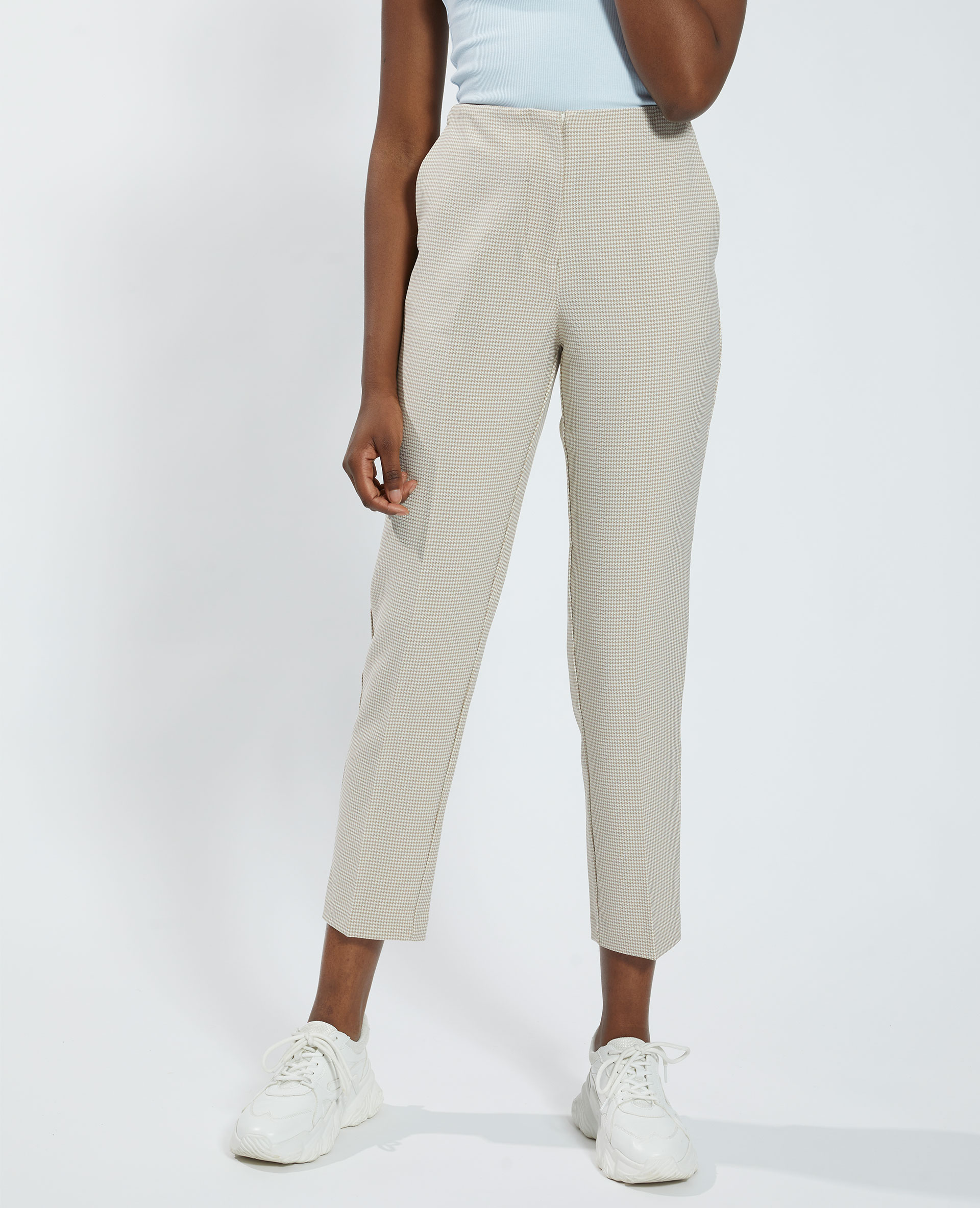 Pantalon en pied de poule outlet