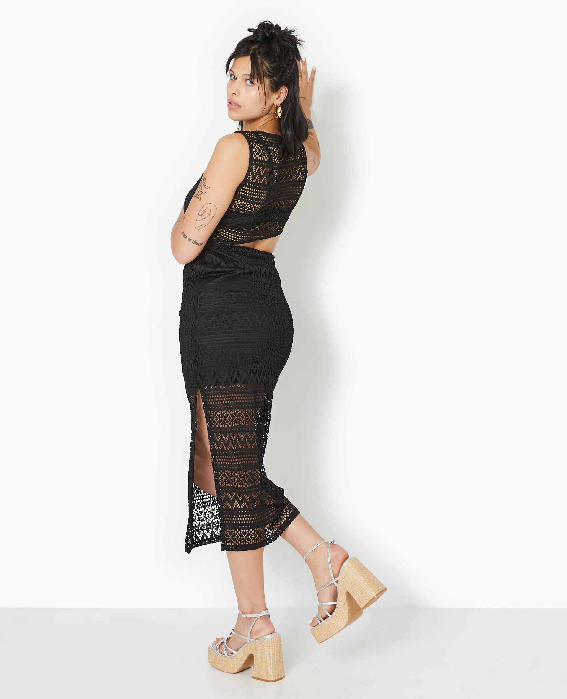 Robe noire dentelle pimkie deals