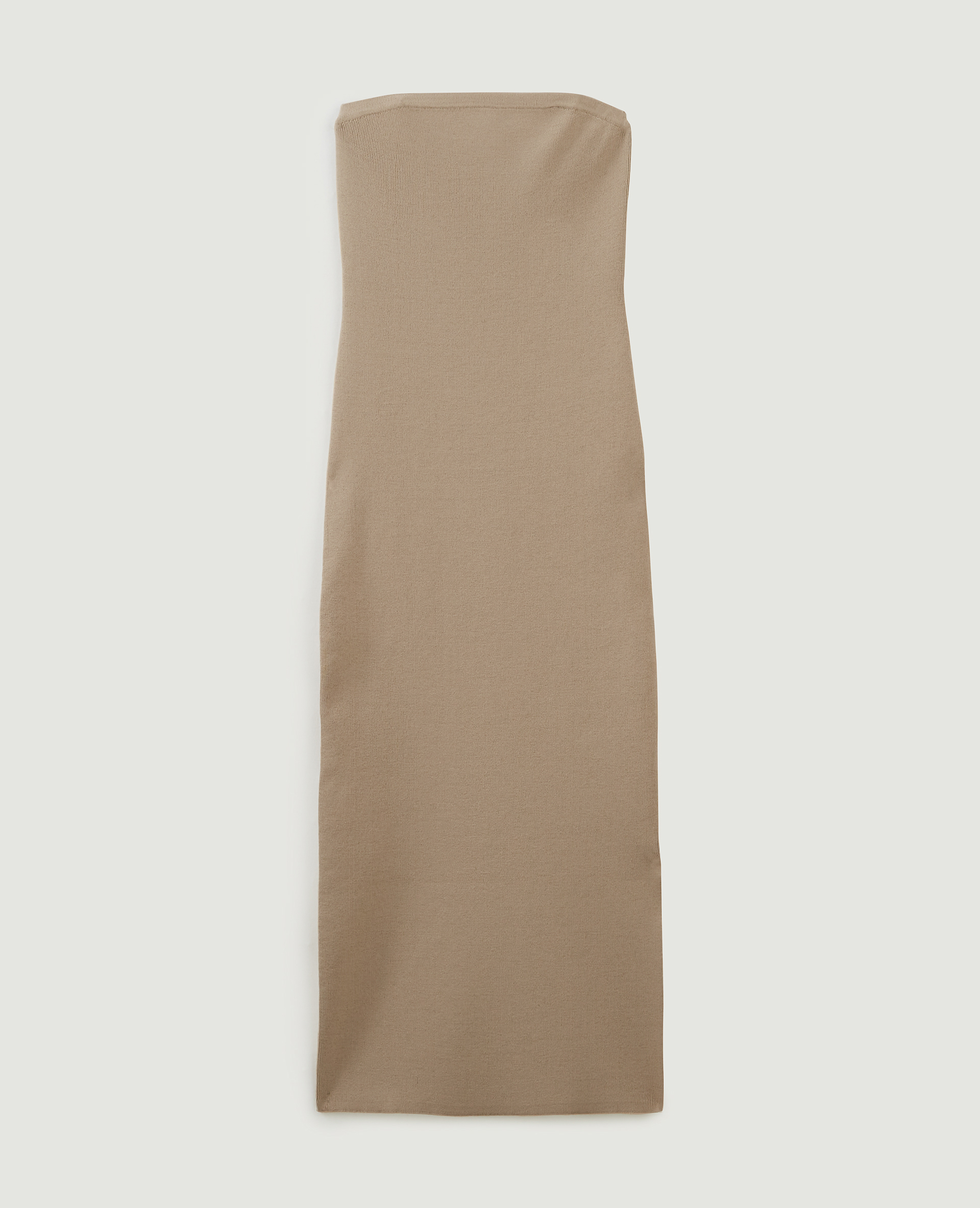 Robe tube en maille beige - Pimkie
