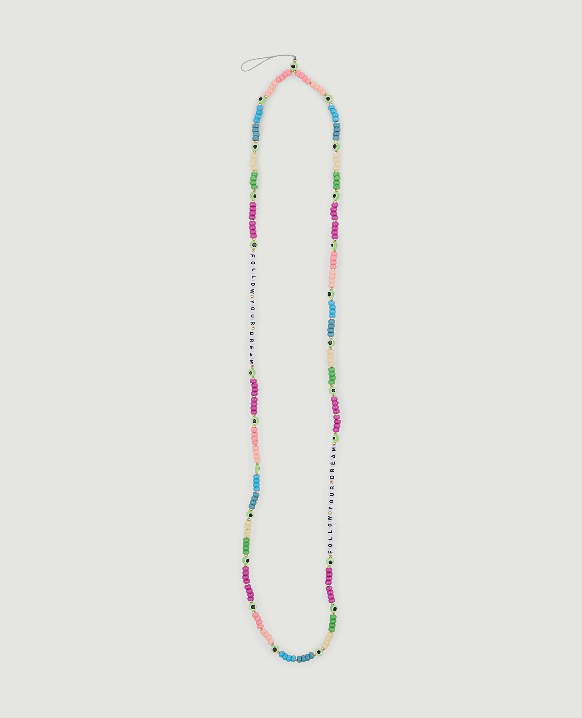 Bandoulière perles pour téléphone violet - Pimkie