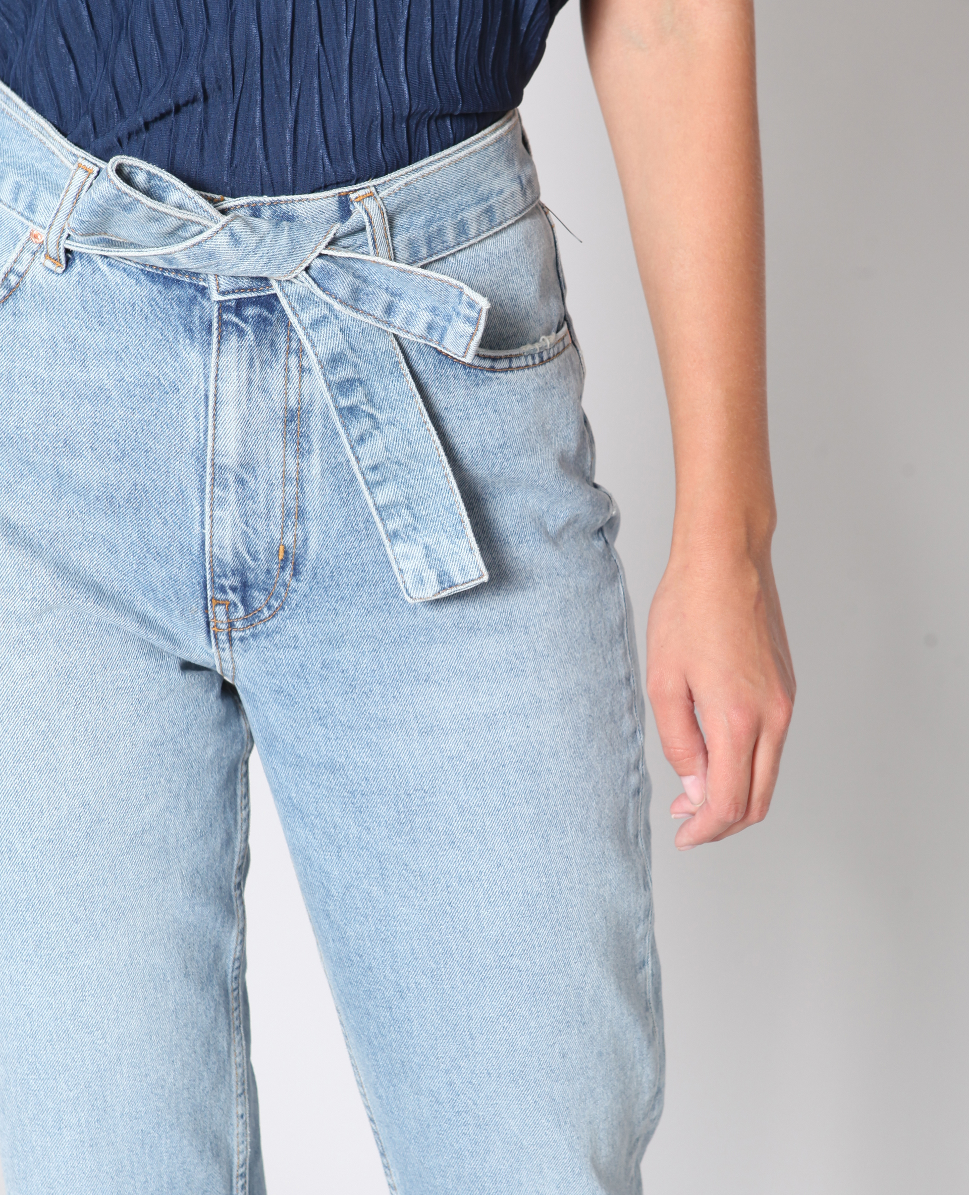 Jean droit bleu denim - Pimkie