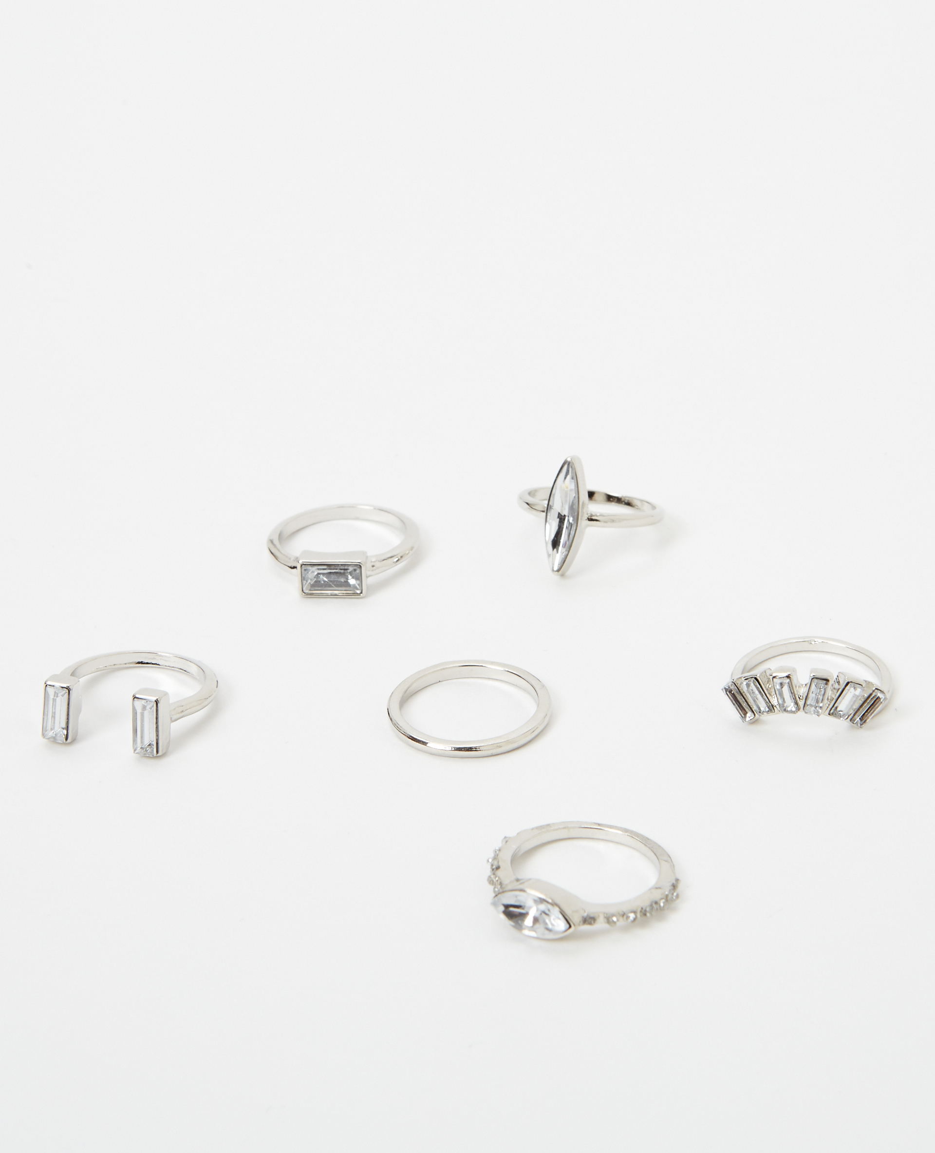 Lot de 6 bagues fantaisie