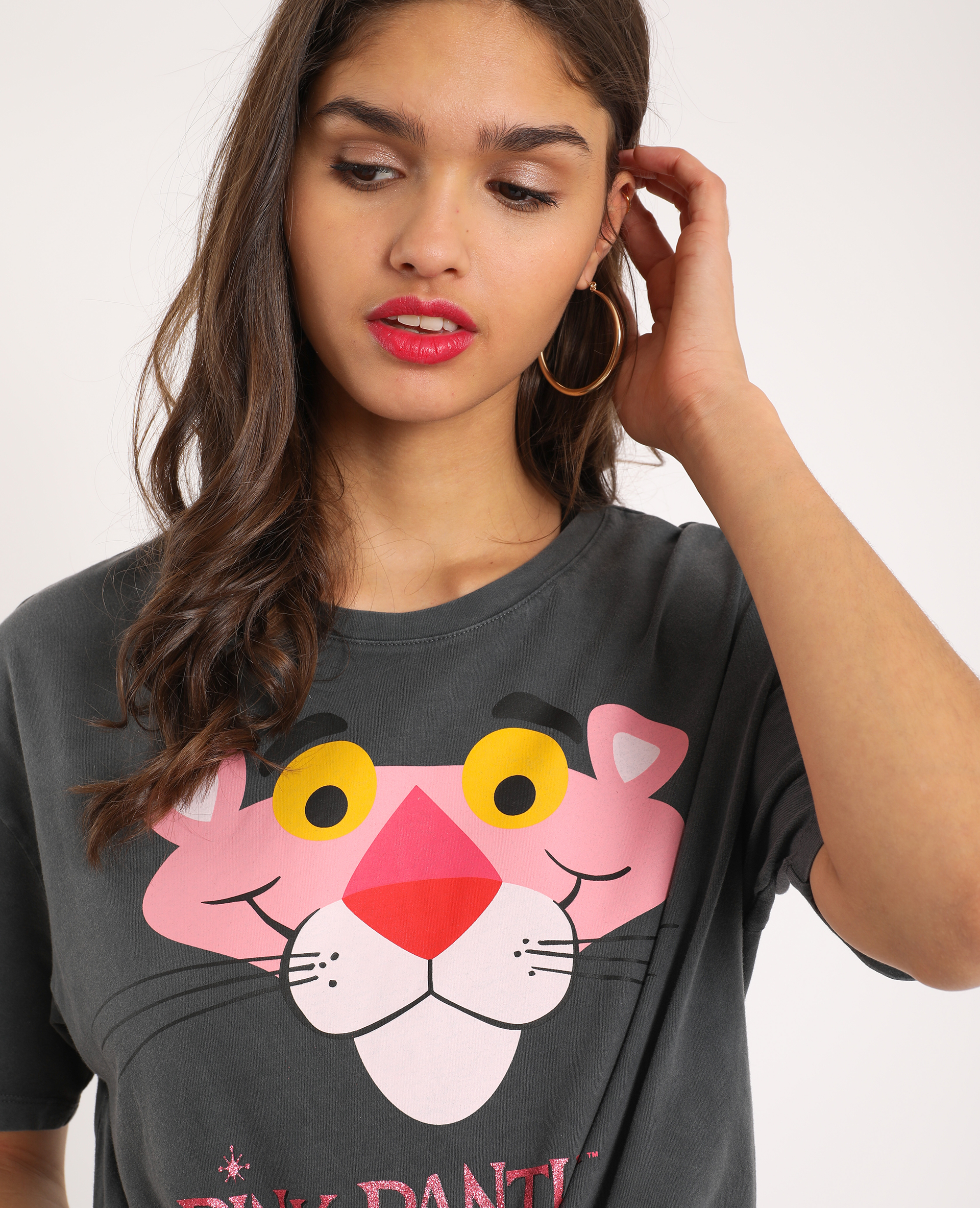 T shirt la panthere store rose