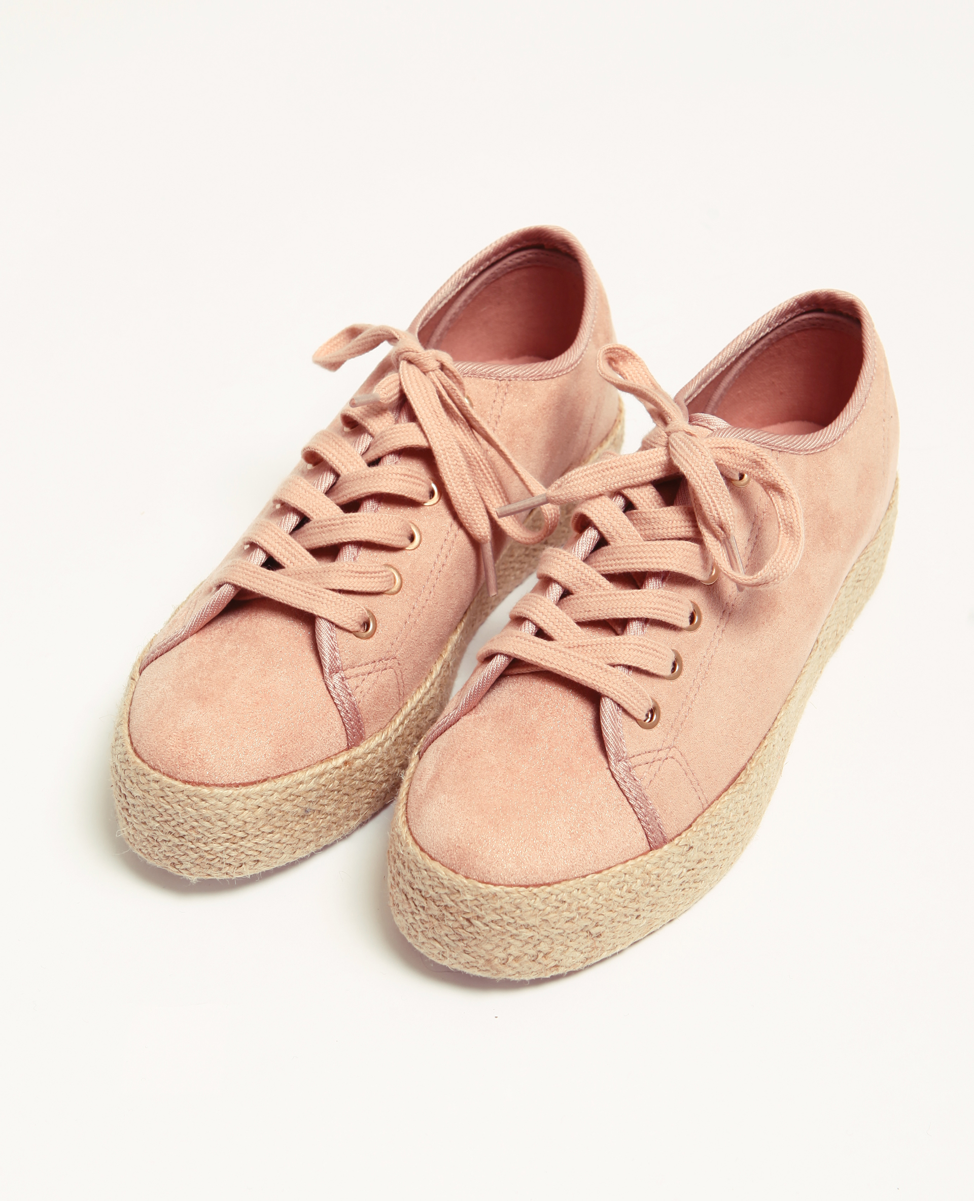 Basket semelle paille sale