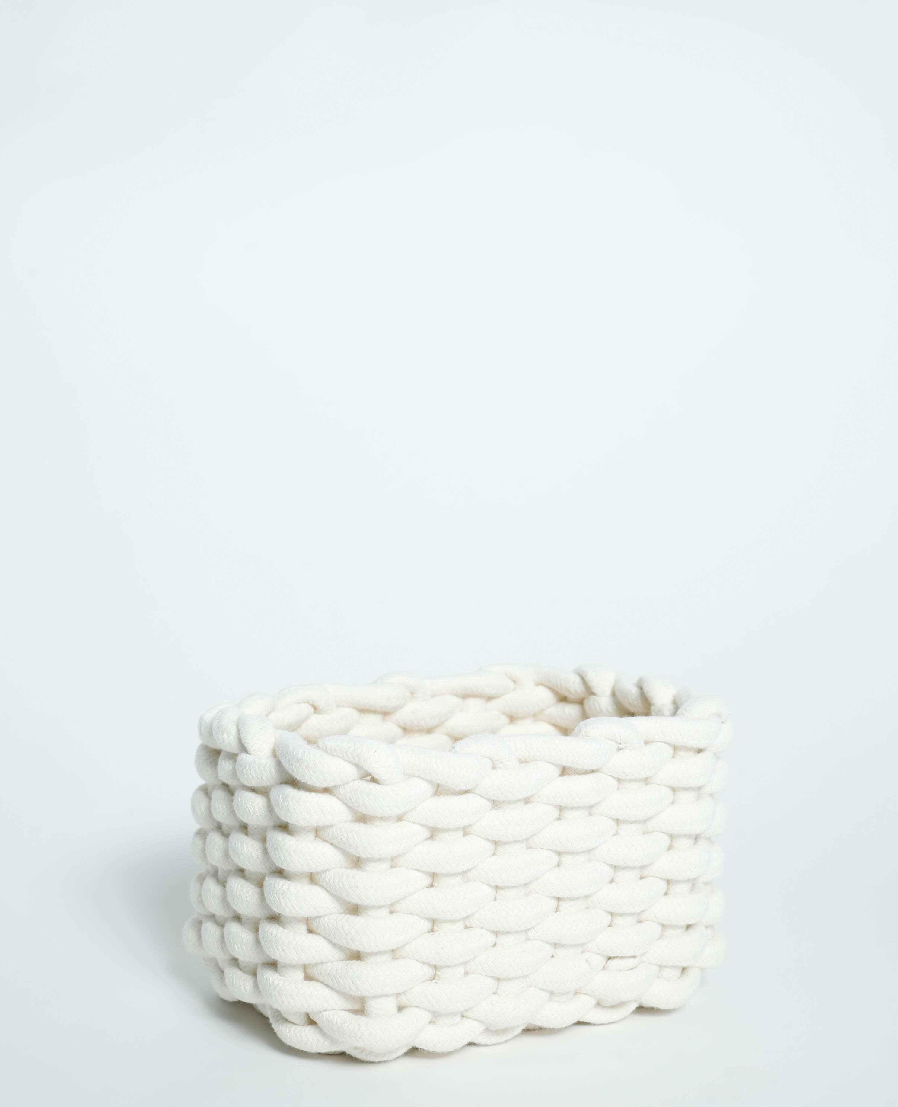Petite box de rangement tressée blanc - Pimkie