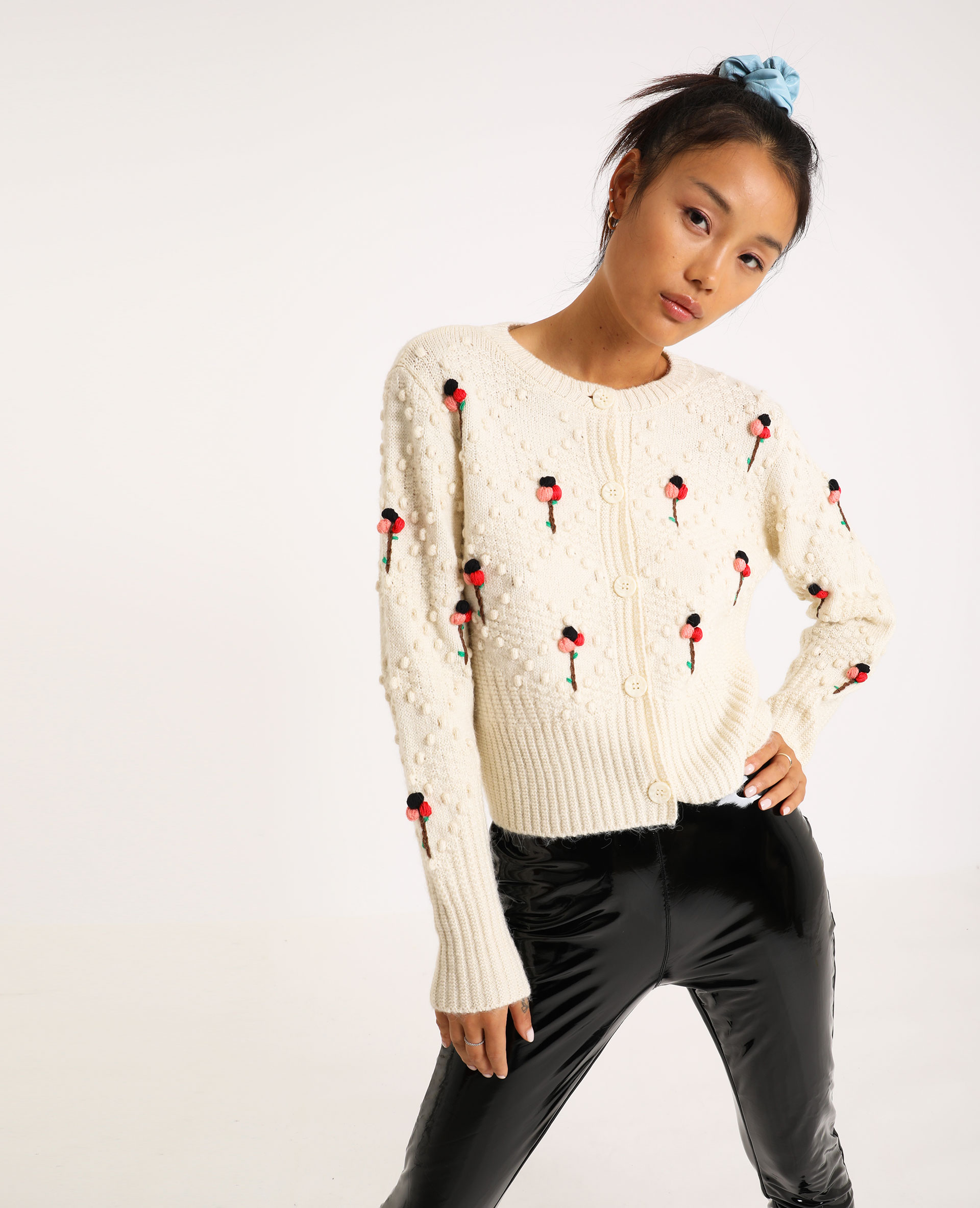 Gilet brodé blanc - Pimkie