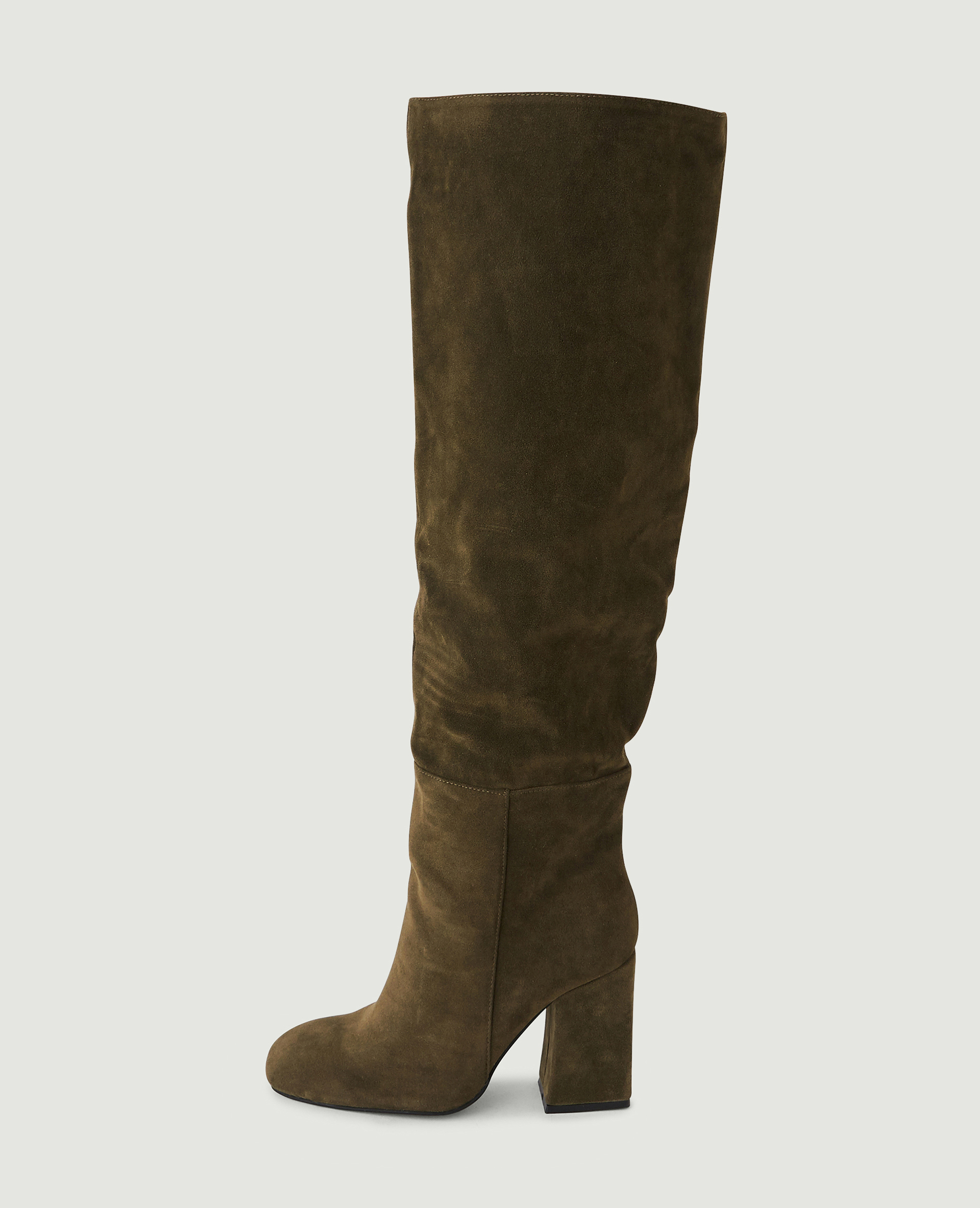 Bottes suedine a talon