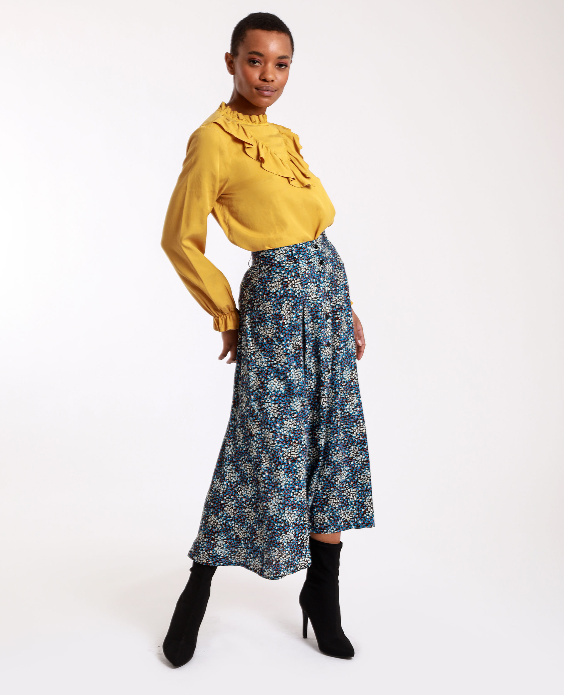 Blouse volantée camel - Pimkie