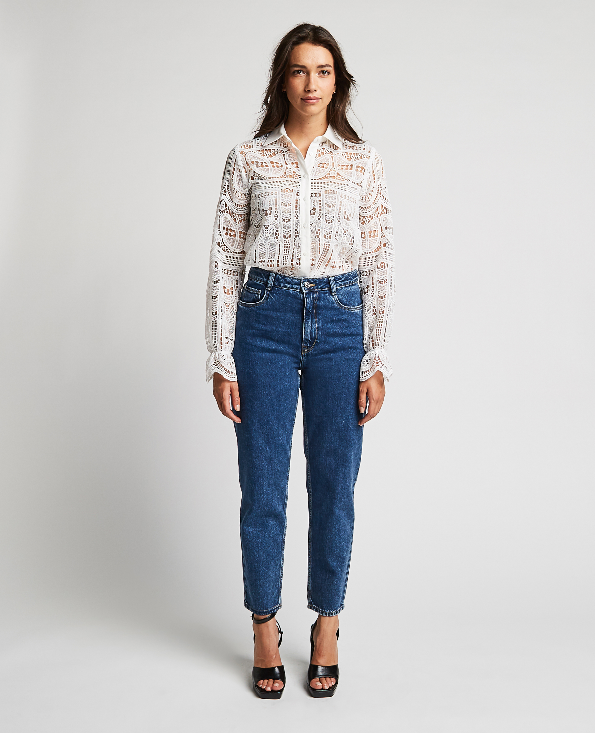 Jean mom taille haute bleu - Pimkie