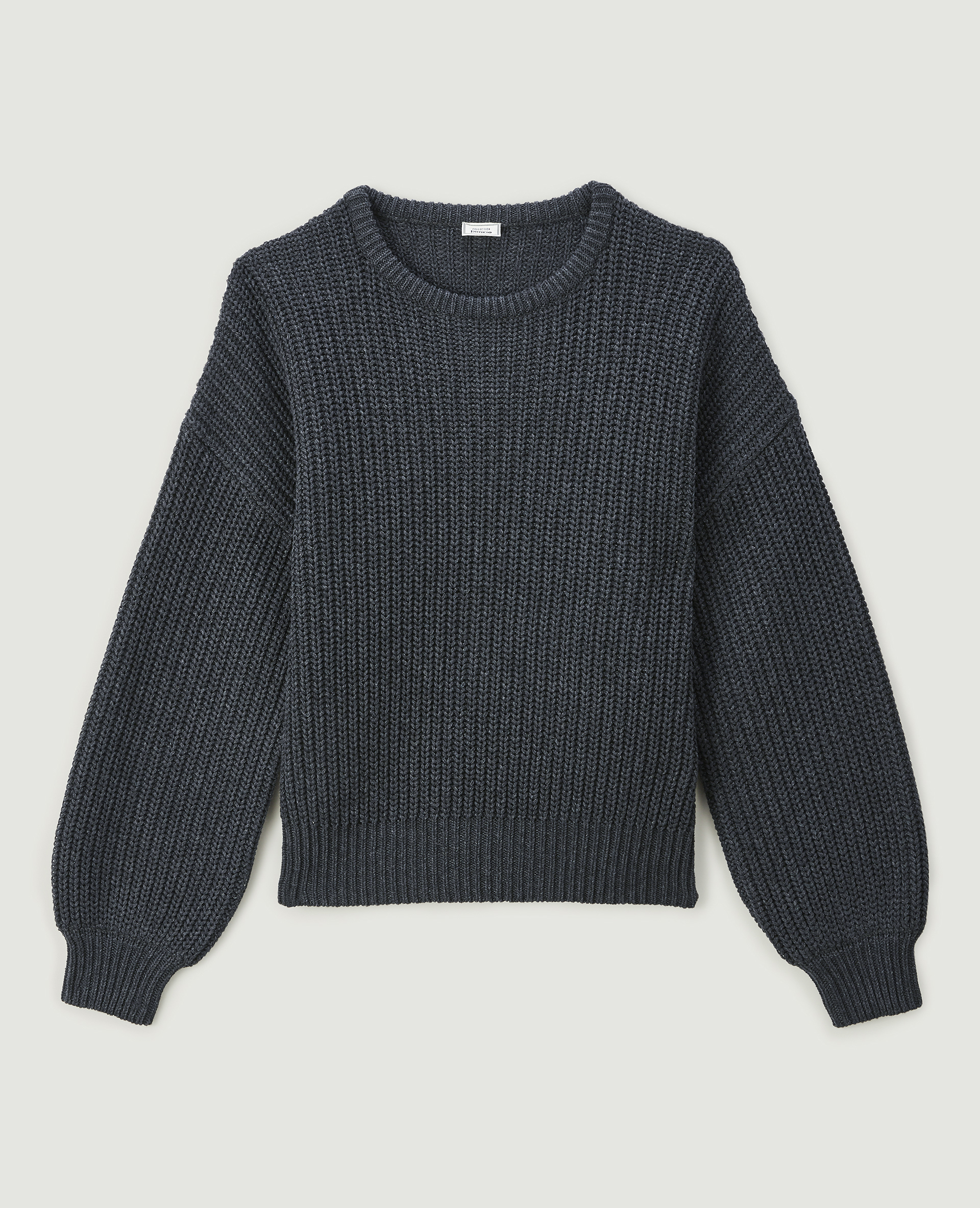 Pull grosse maille gris - Pimkie