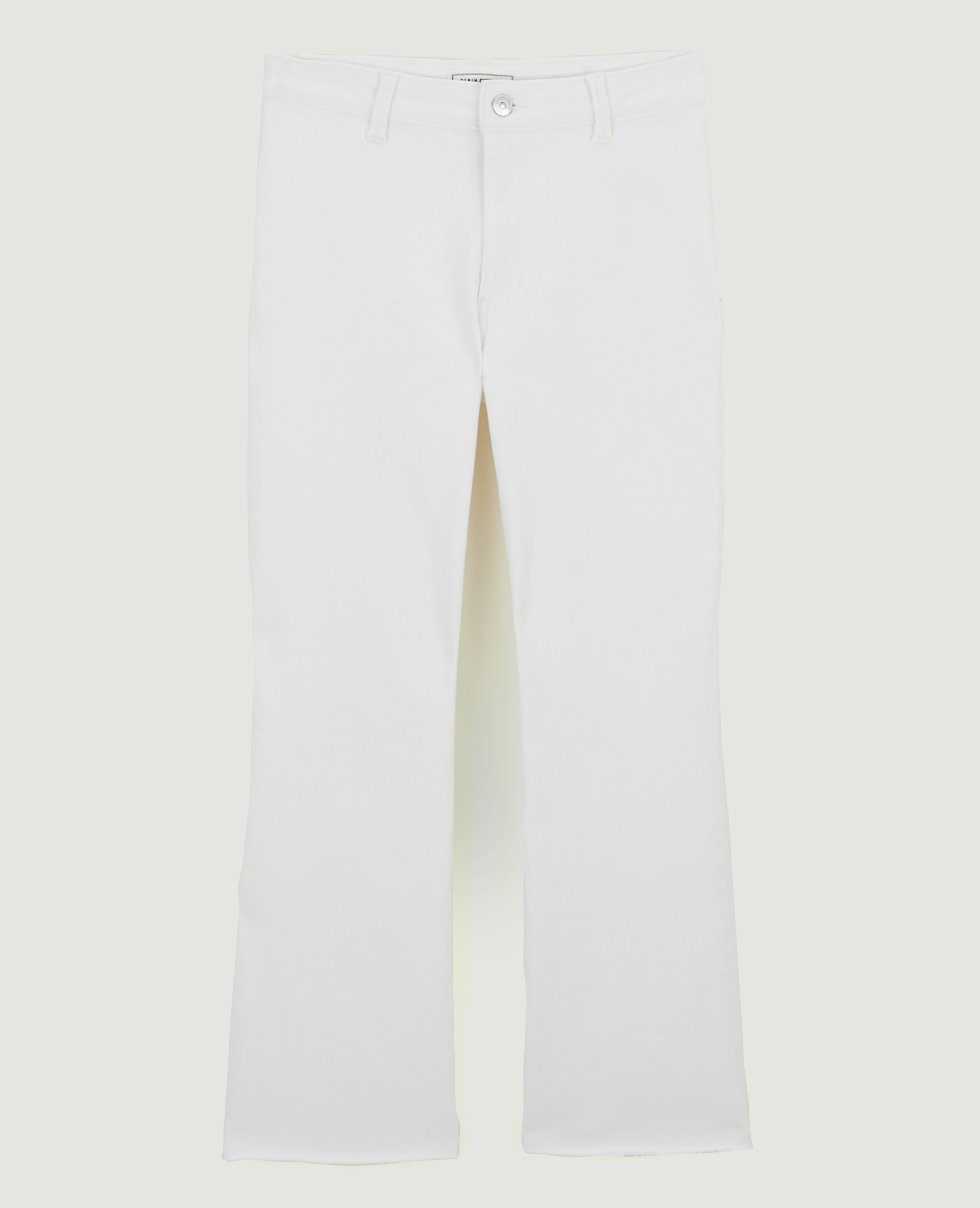 Jean flare taille haute raw cut blanc - Pimkie