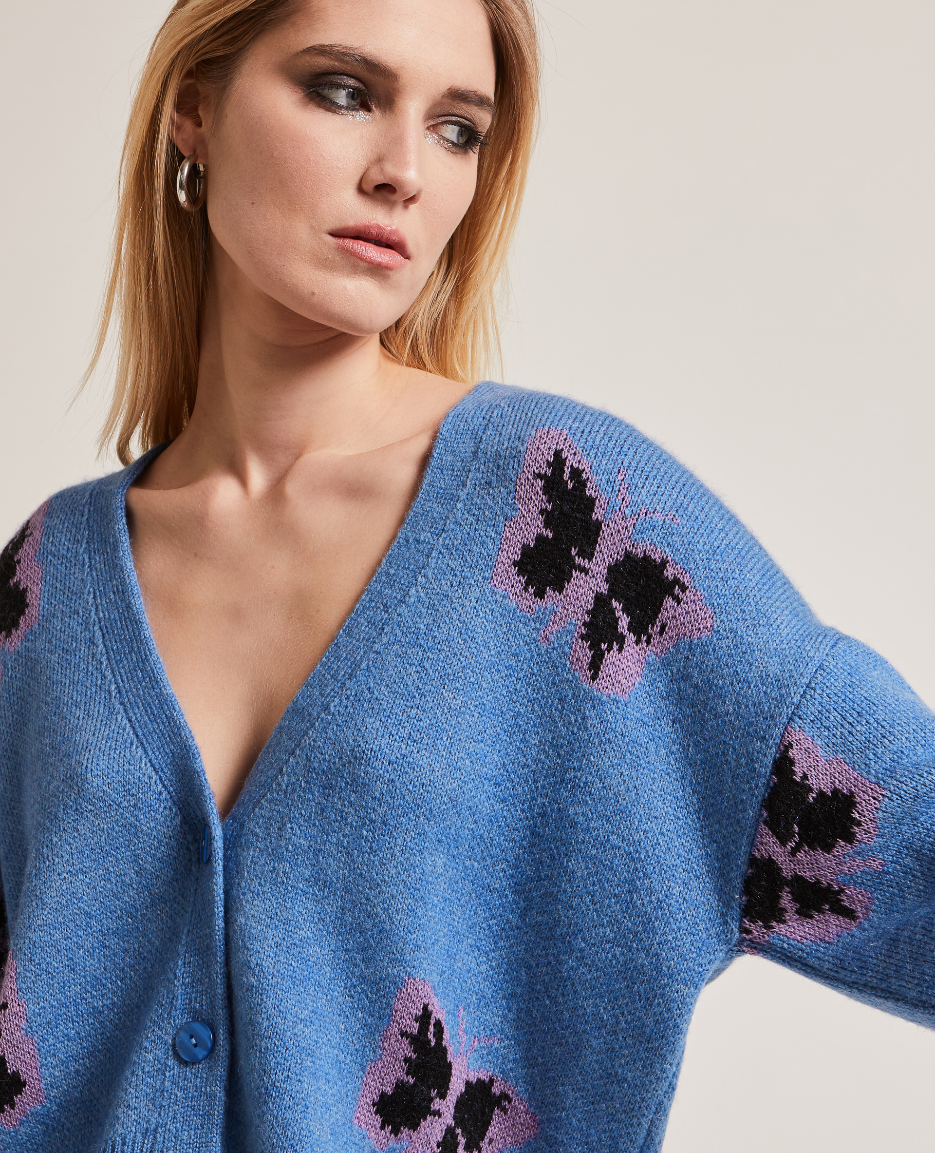 Gilet en maille  bleu - Pimkie