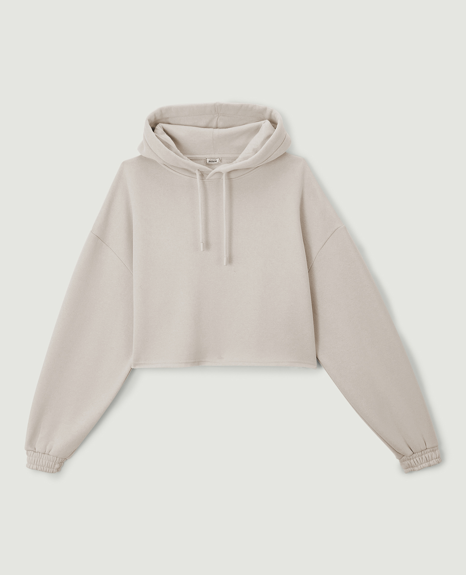 Sweat capuche cropped taupe - Pimkie