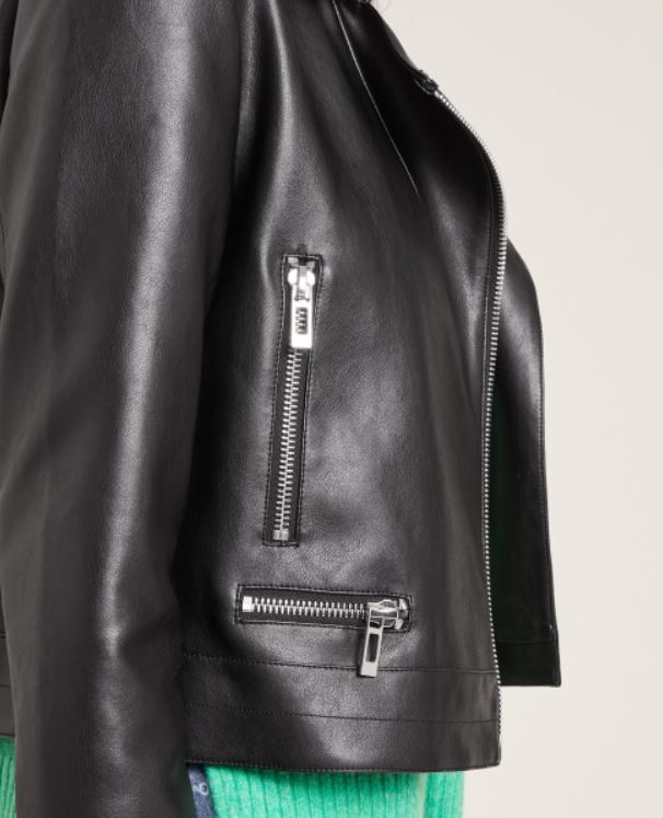 Blouson biker zippé noir - Pimkie