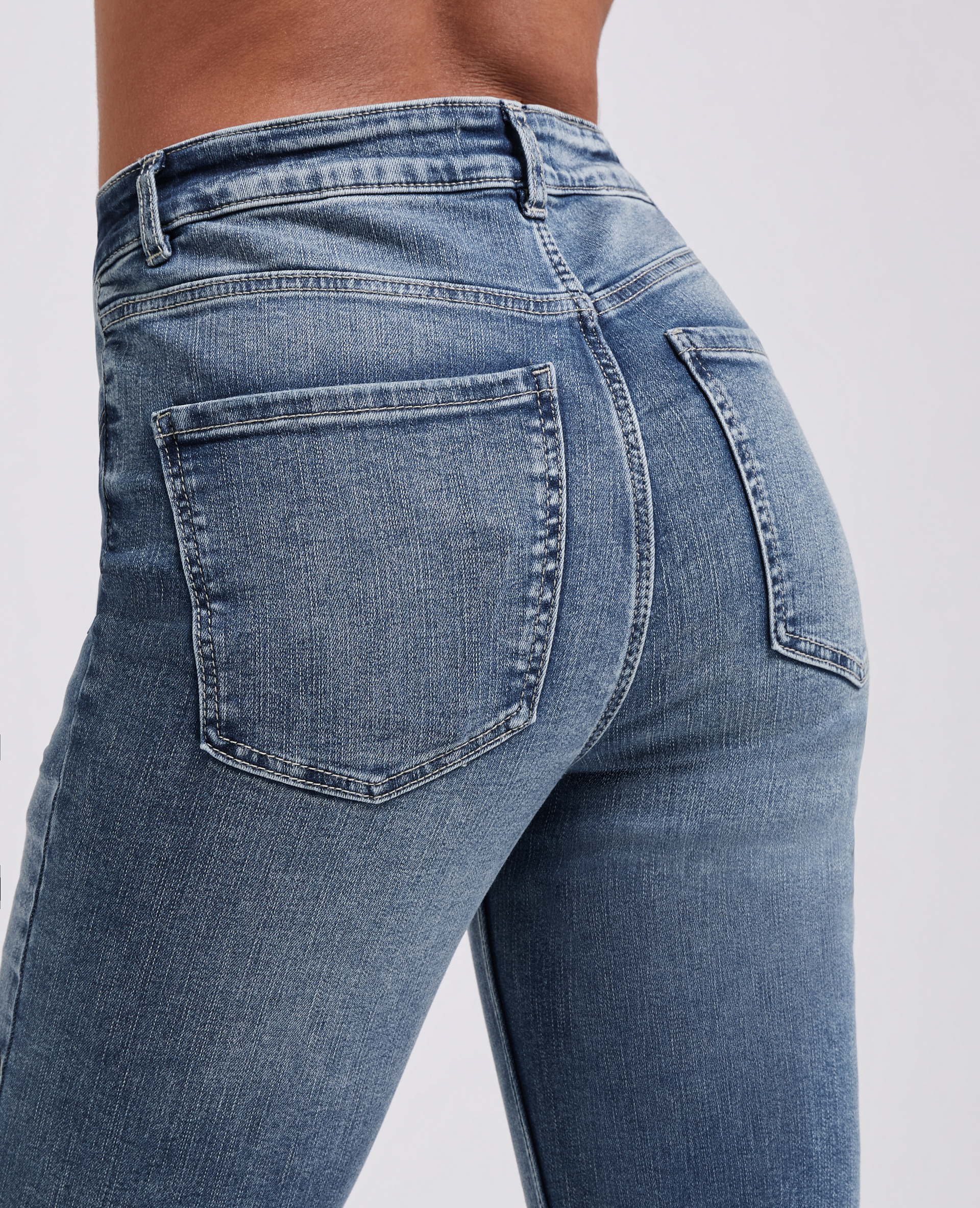 Jean skinny taille haute bleu denim - Pimkie