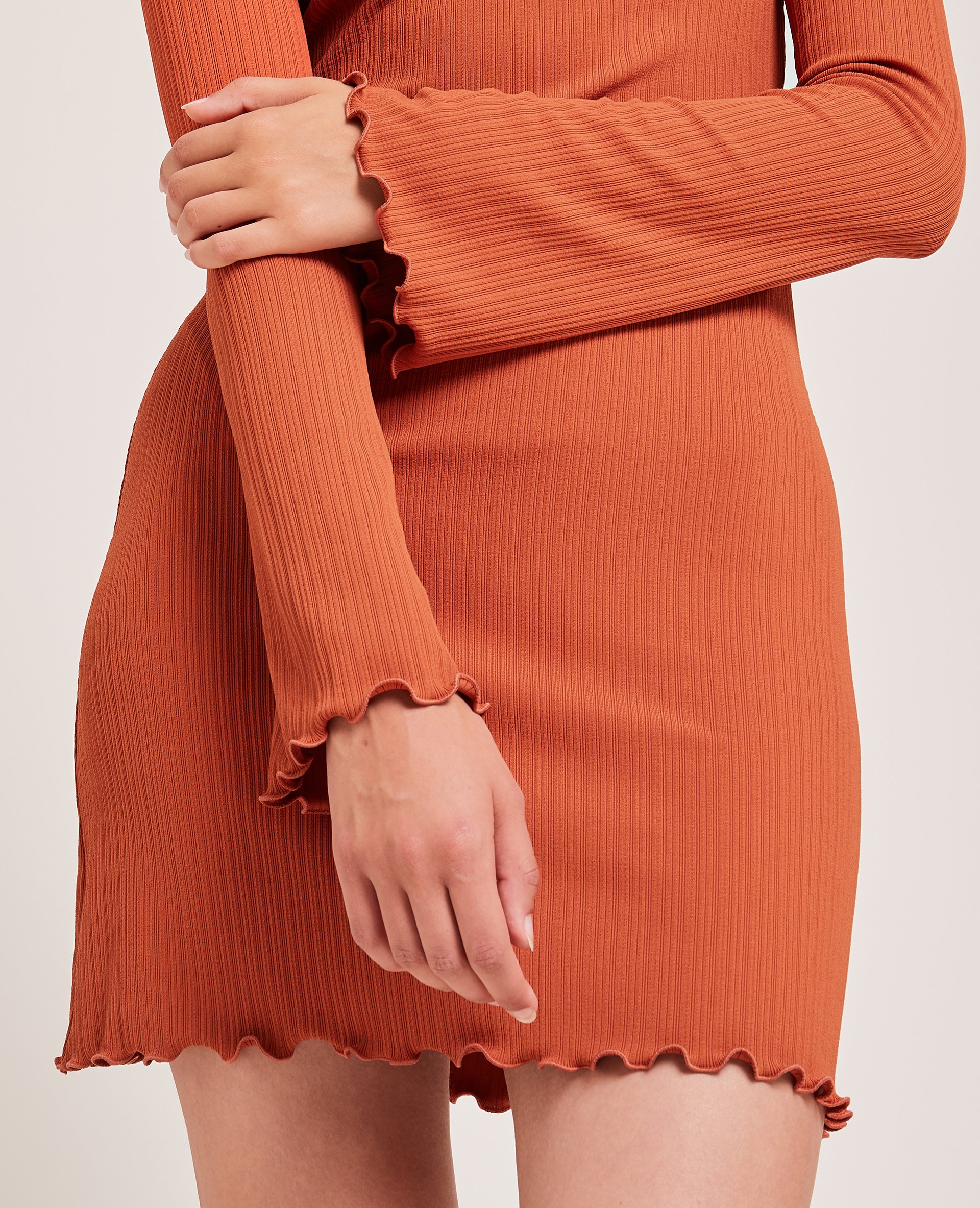 Robe courte et évasée orange - Pimkie