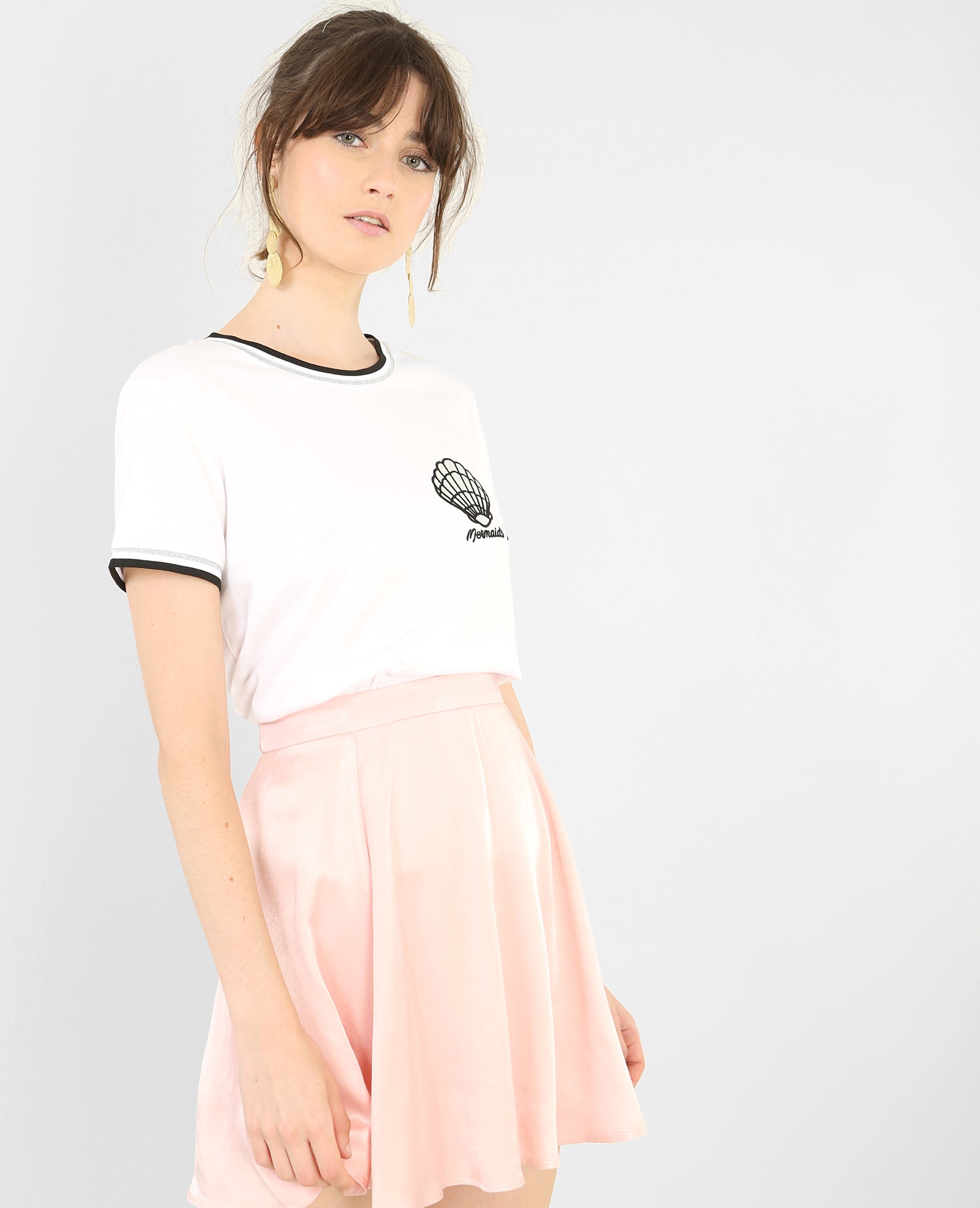 T-shirt coquillage écru - Pimkie