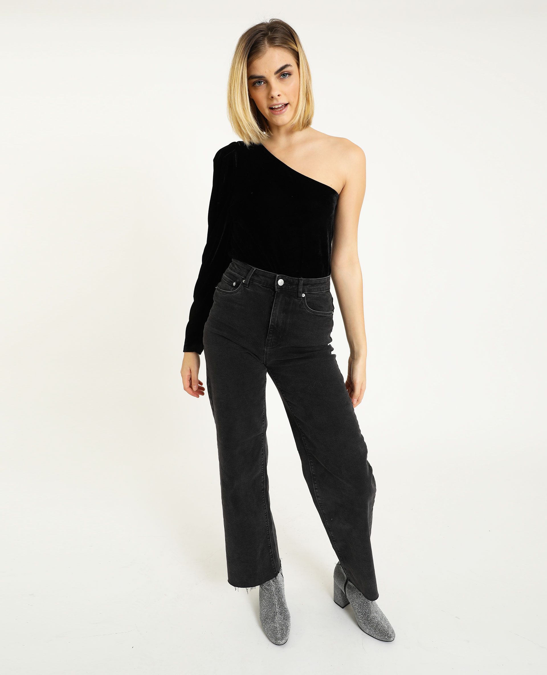 Body one shoulder noir - Pimkie