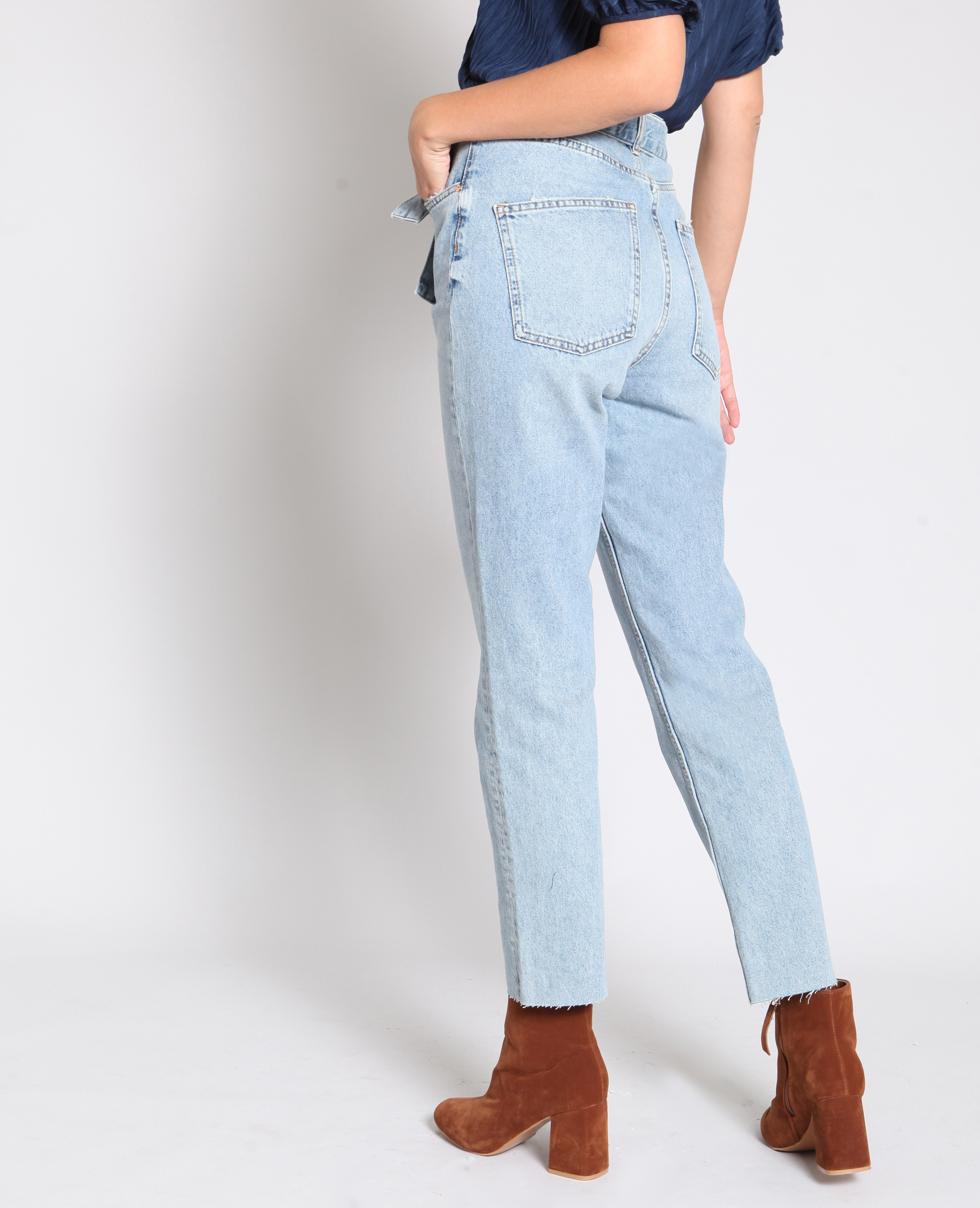 Jean droit bleu denim - Pimkie