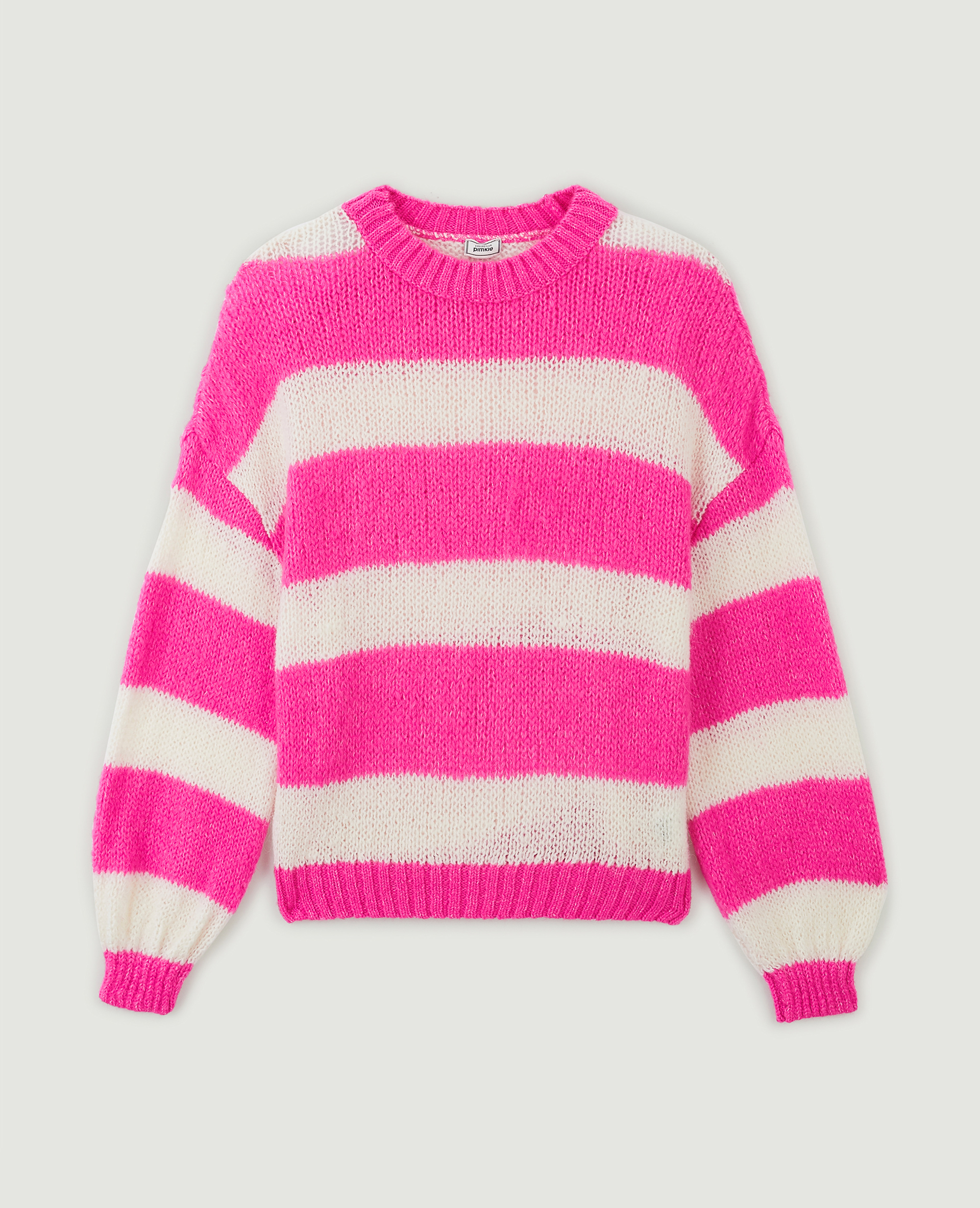 Pull col rond rose fuchsia - Pimkie