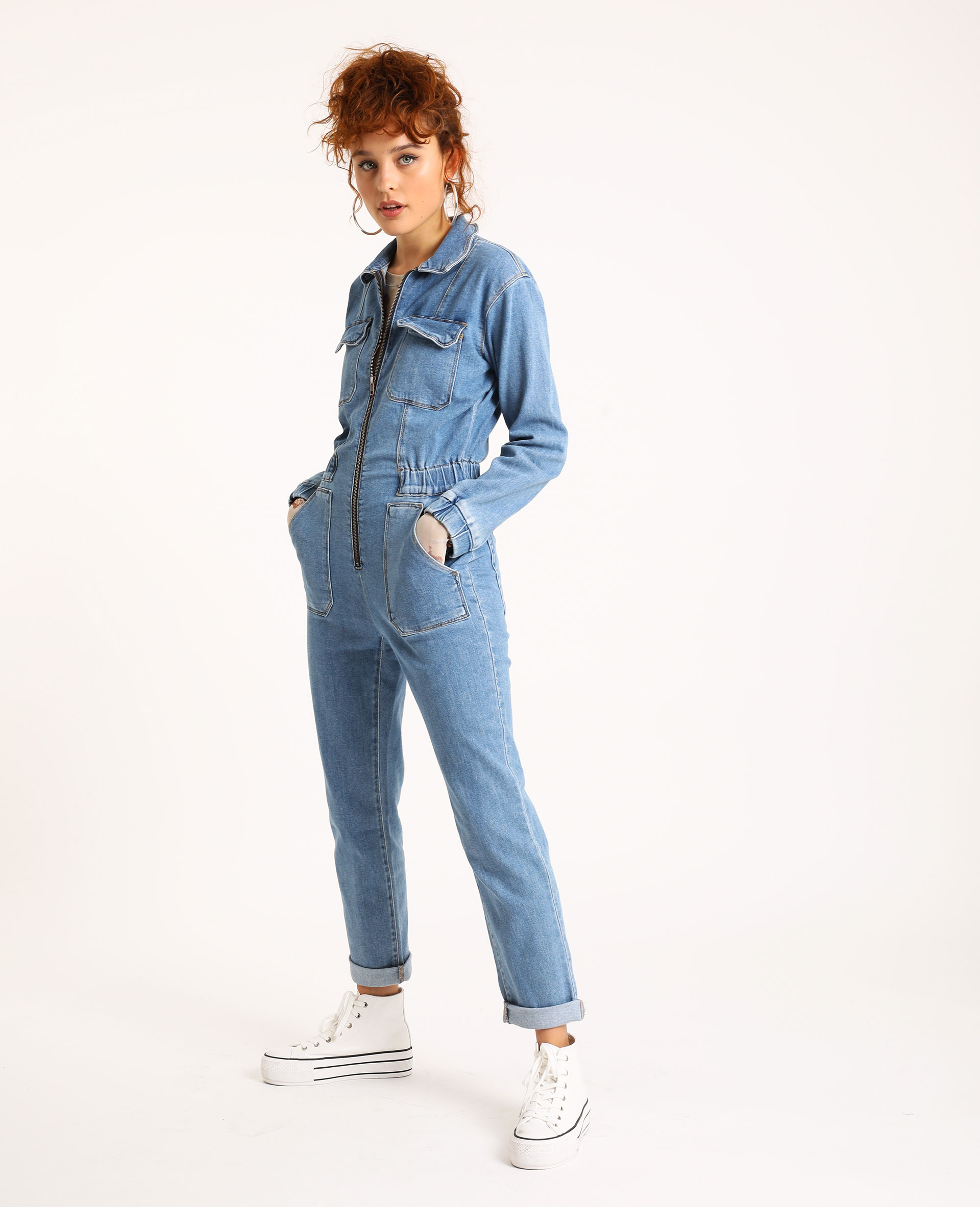 Combi pantalon en jean Pimkie