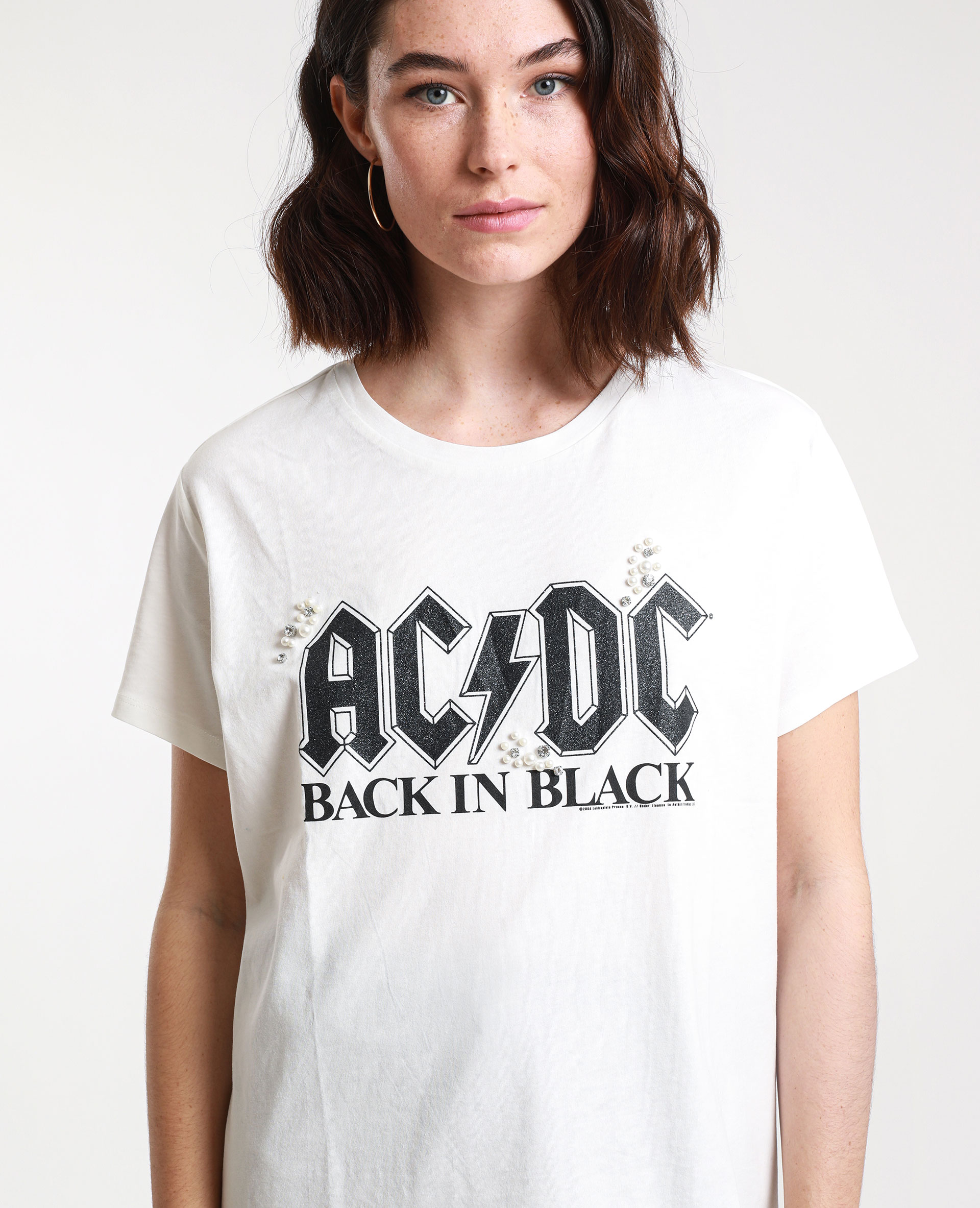 T-shirt AC/DC blanc - 407936912F49 | Pimkie