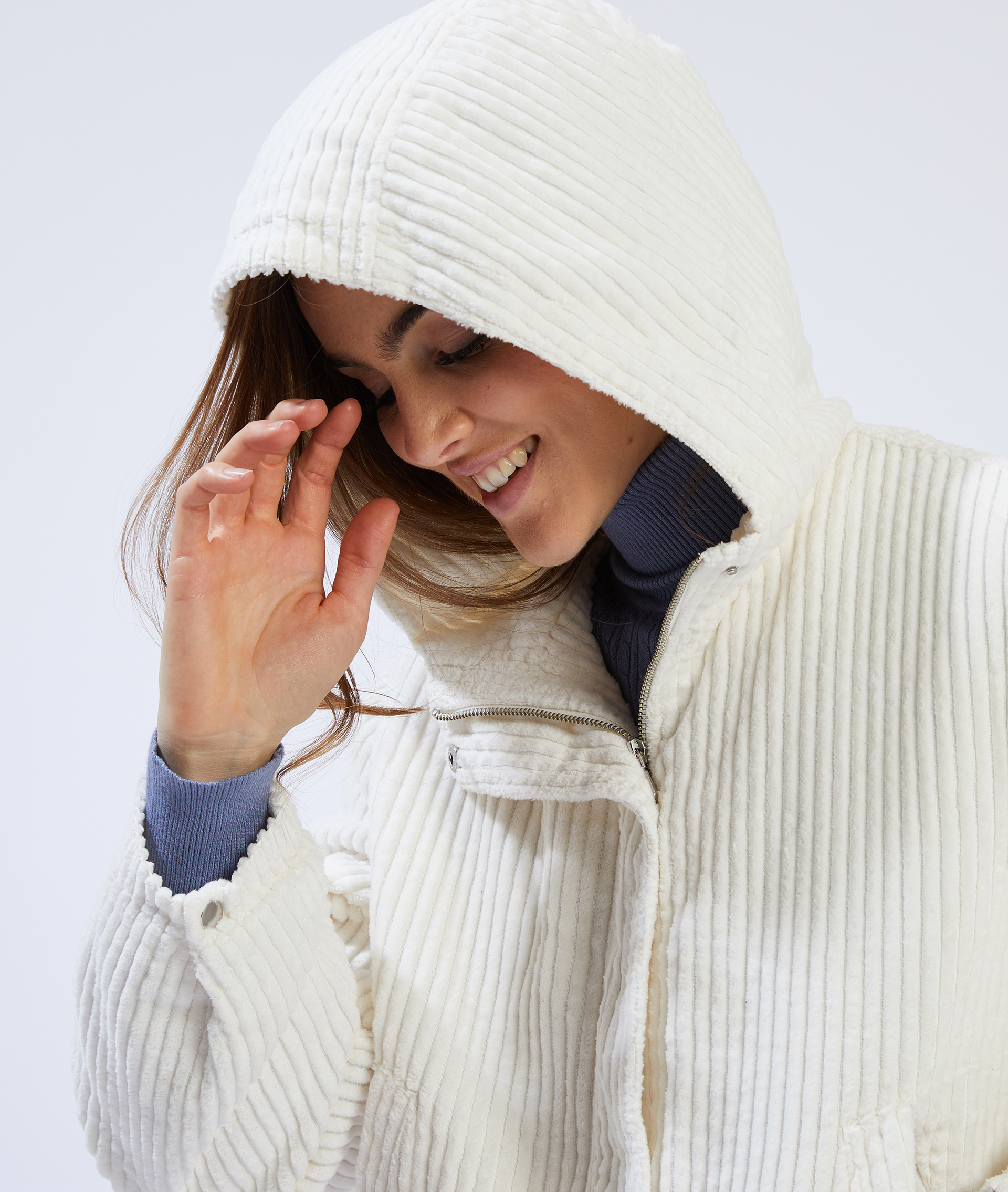 Blouson velours blanc - Pimkie