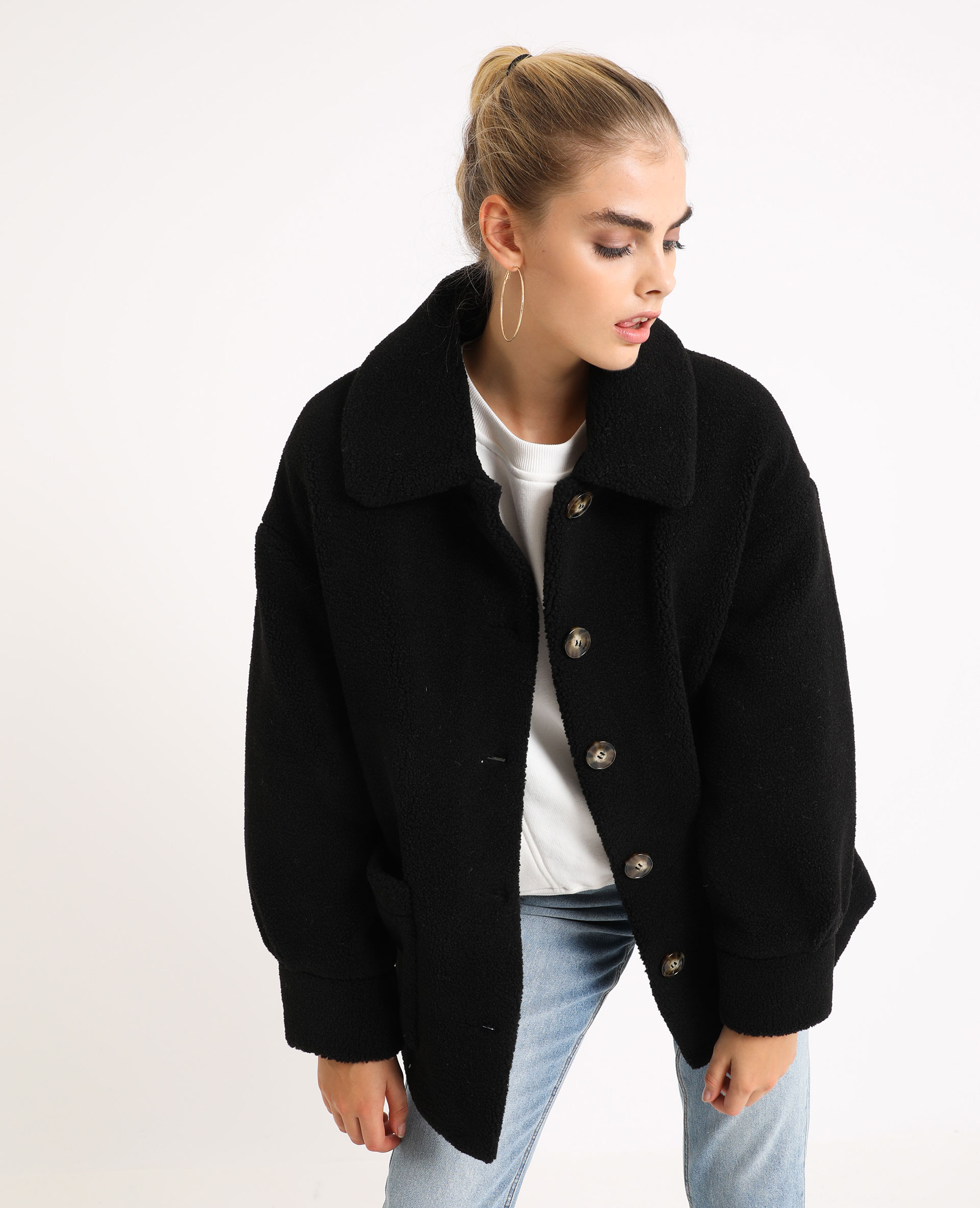 Veste noir mouton clearance femme