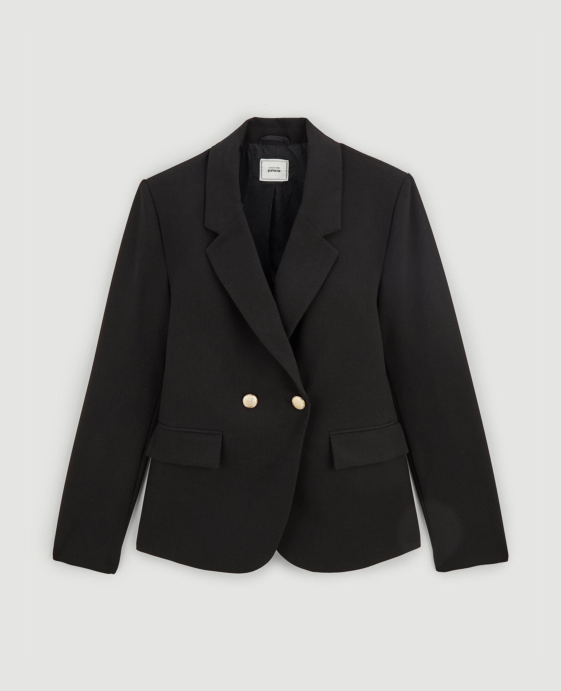 Veste blazer boutons dorés noir - Pimkie