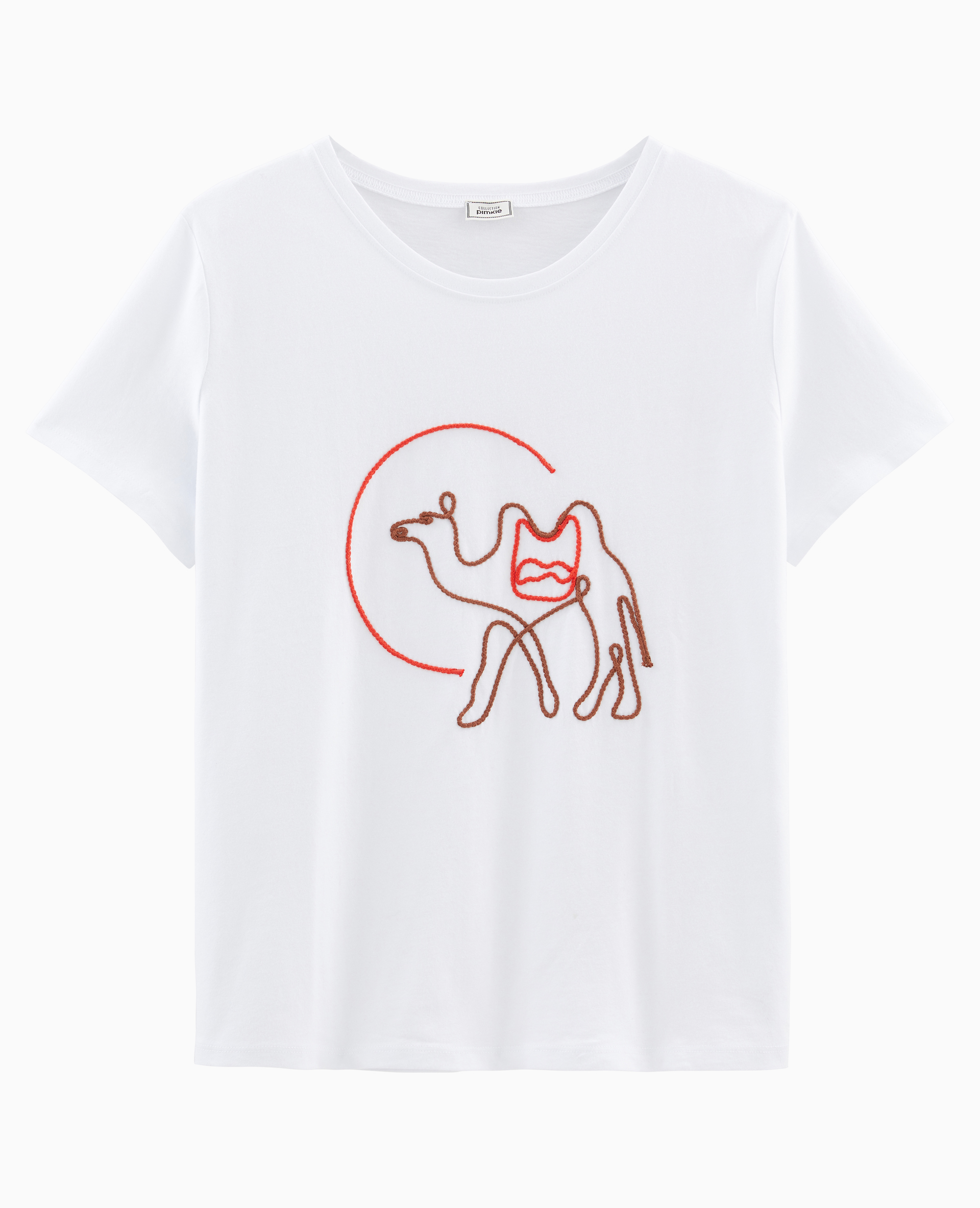T-shirt brodé blanc - Pimkie