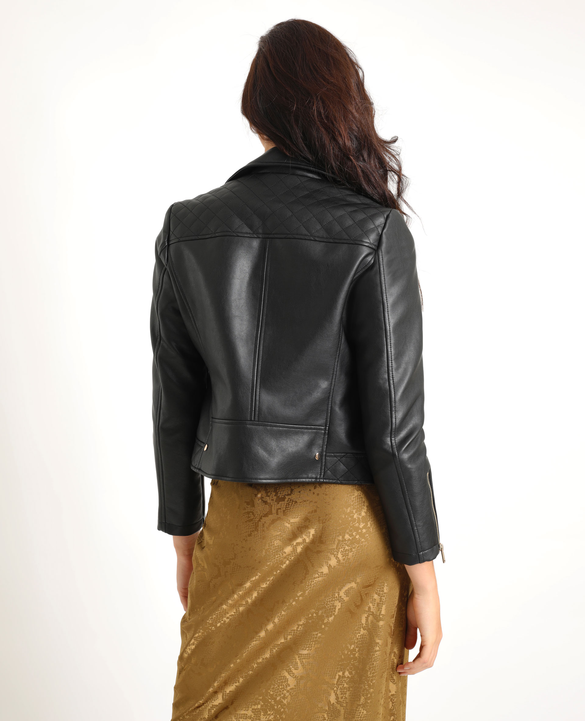 Veste biker en faux cuir Pimkie