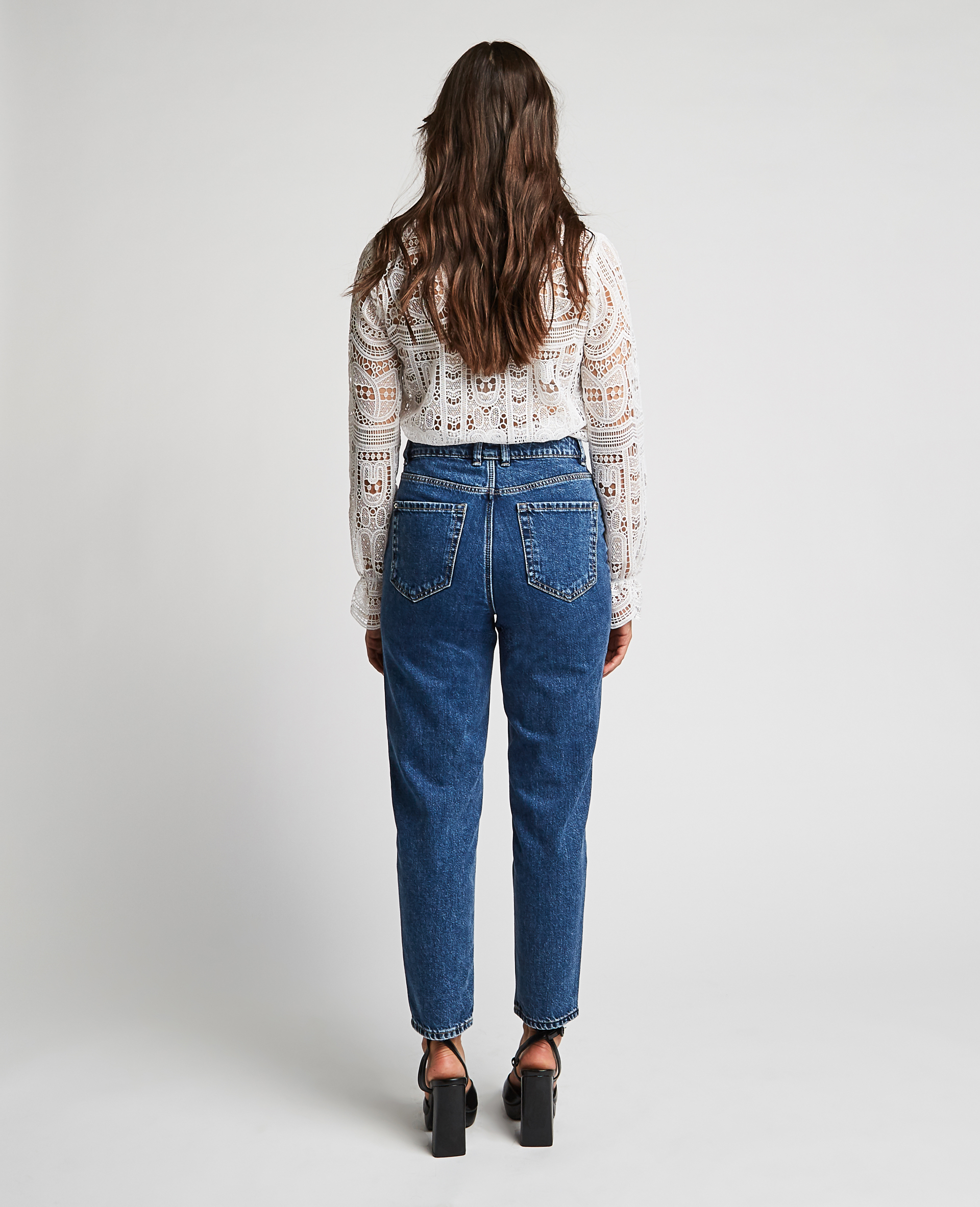 Jean mom taille haute bleu - Pimkie