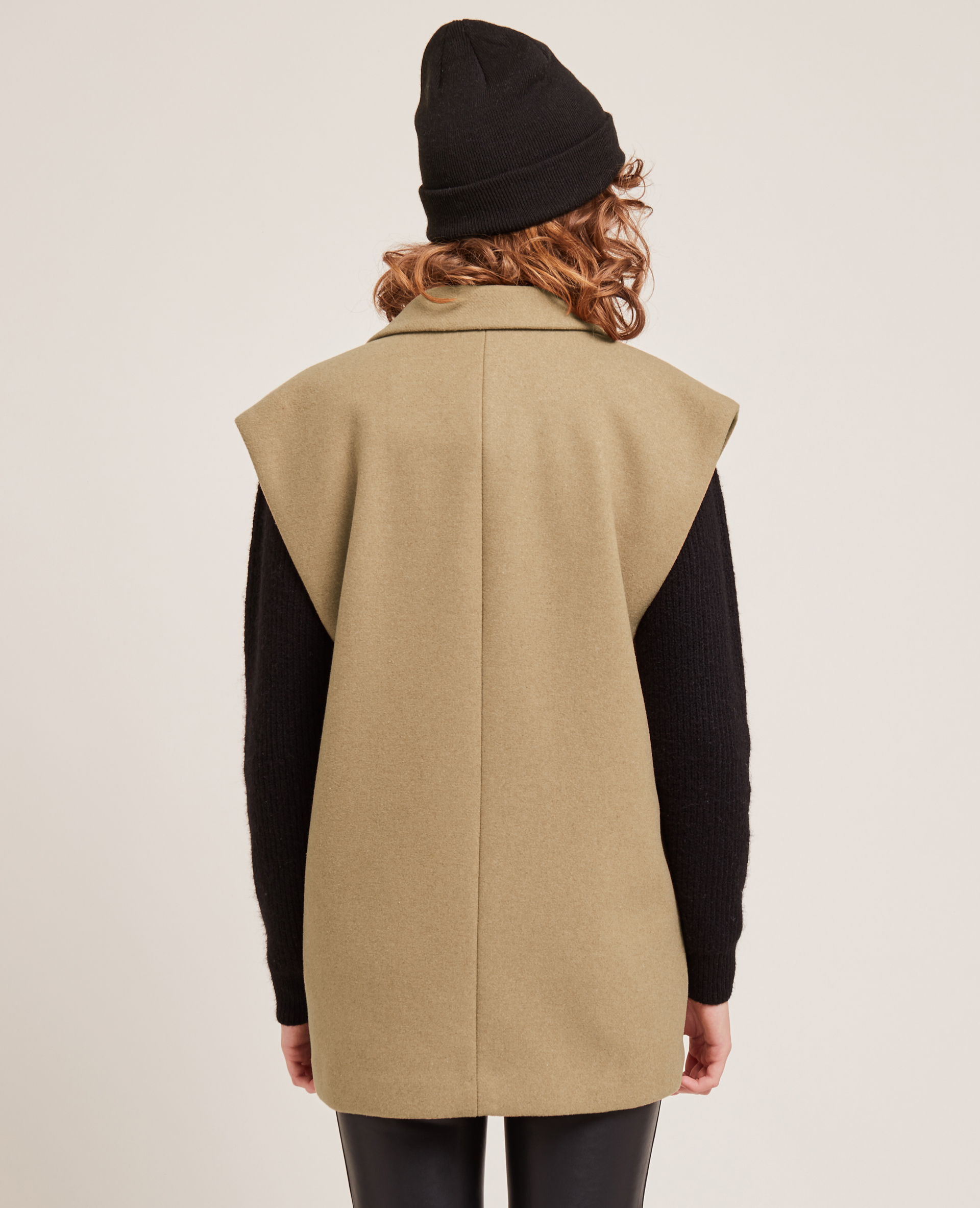 Veste oversize sans manches beige - Pimkie