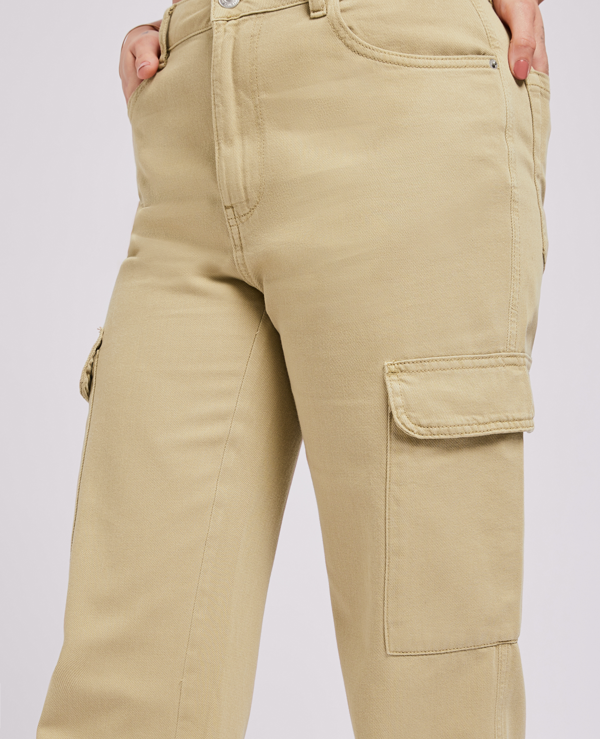 Jean cargo droit marron - Pimkie