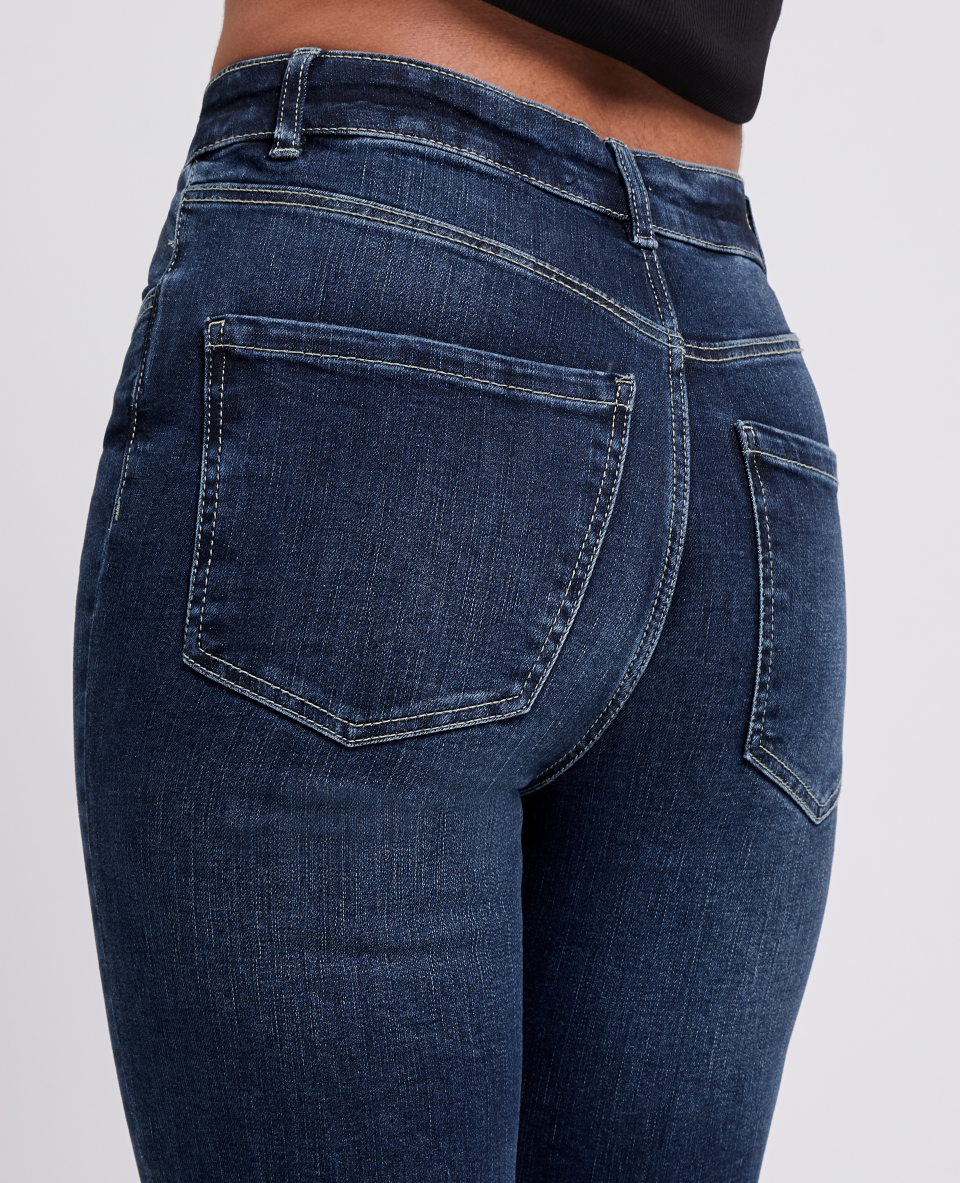 Jean skinny taille haute bleu brut - Pimkie