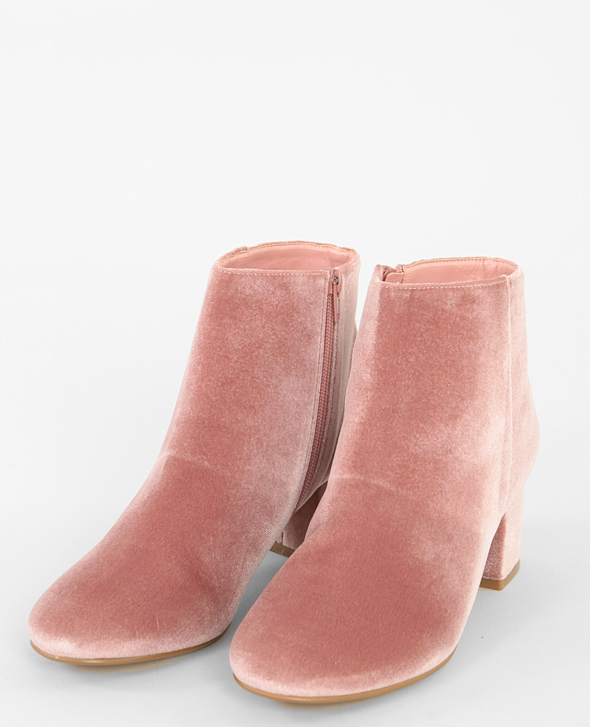 Boots velours rose - Pimkie