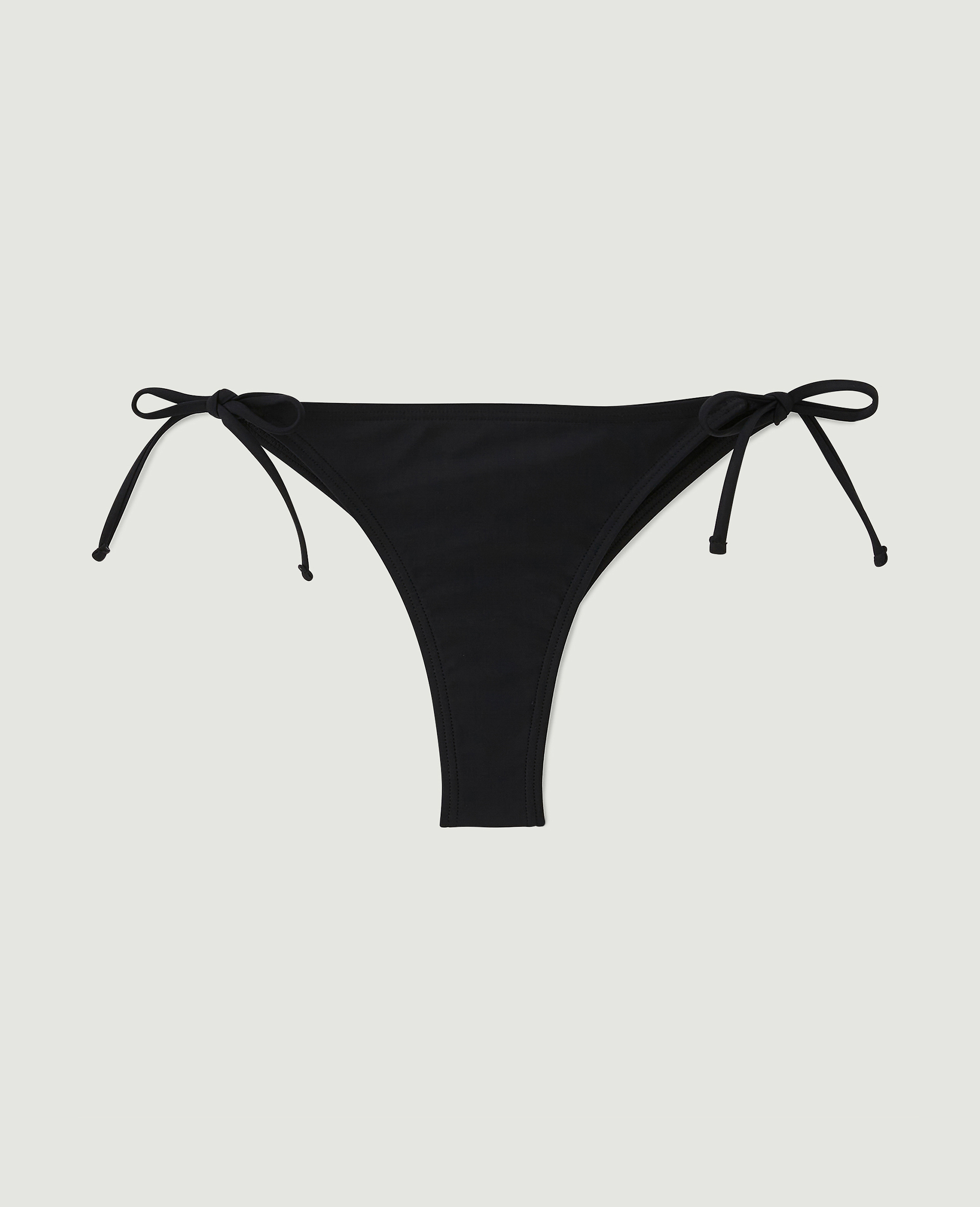 Bas de maillot tanga avec nouettes noir - Pimkie