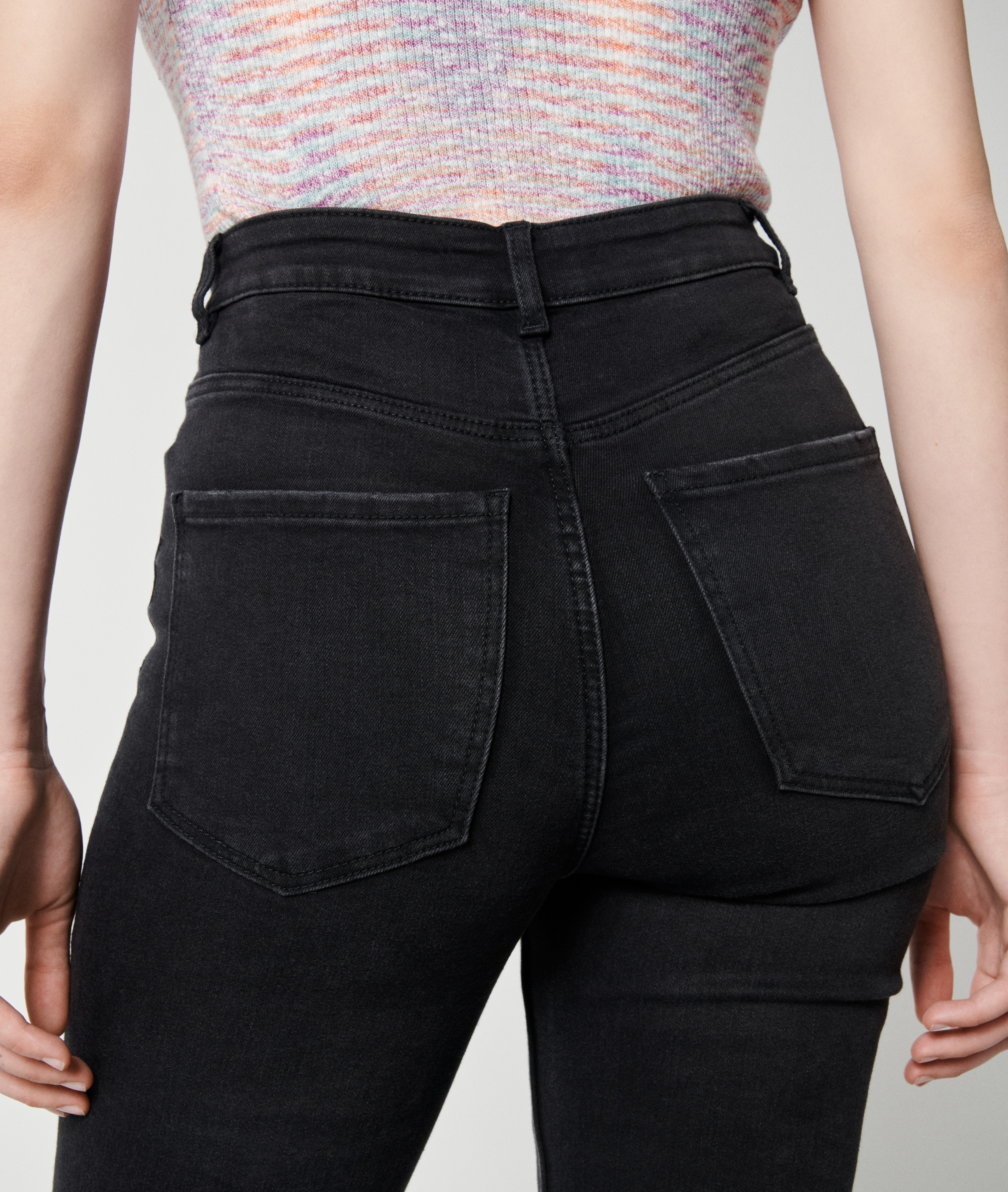Jean skinny taille haute noir - Pimkie