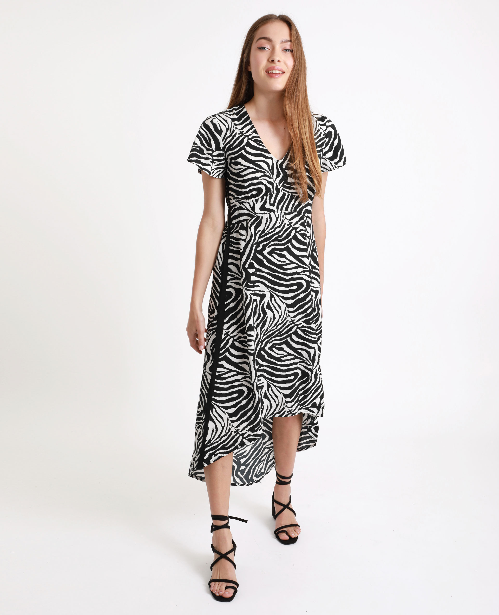 robe zebre noir et blanc