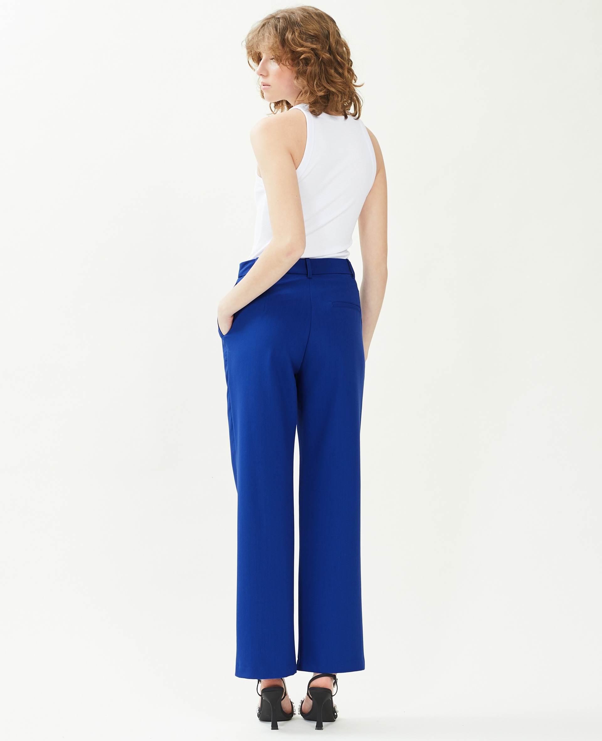 Pantalon de costume droit bleu électrique - Pimkie
