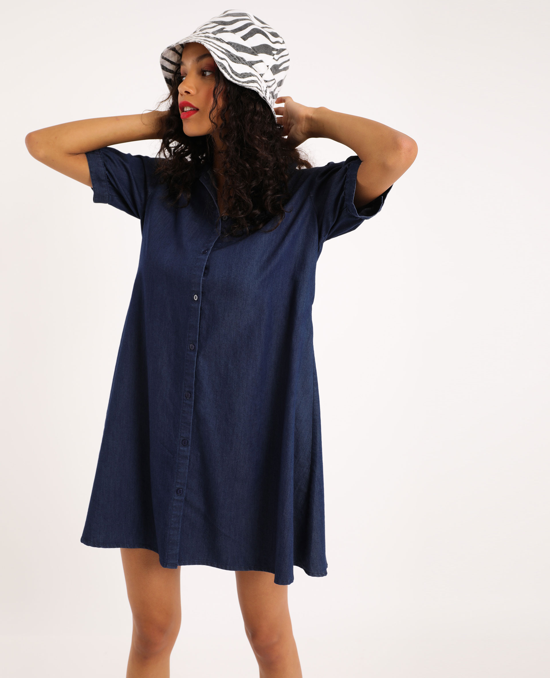 Robe chemise en jean pimkie new arrivals