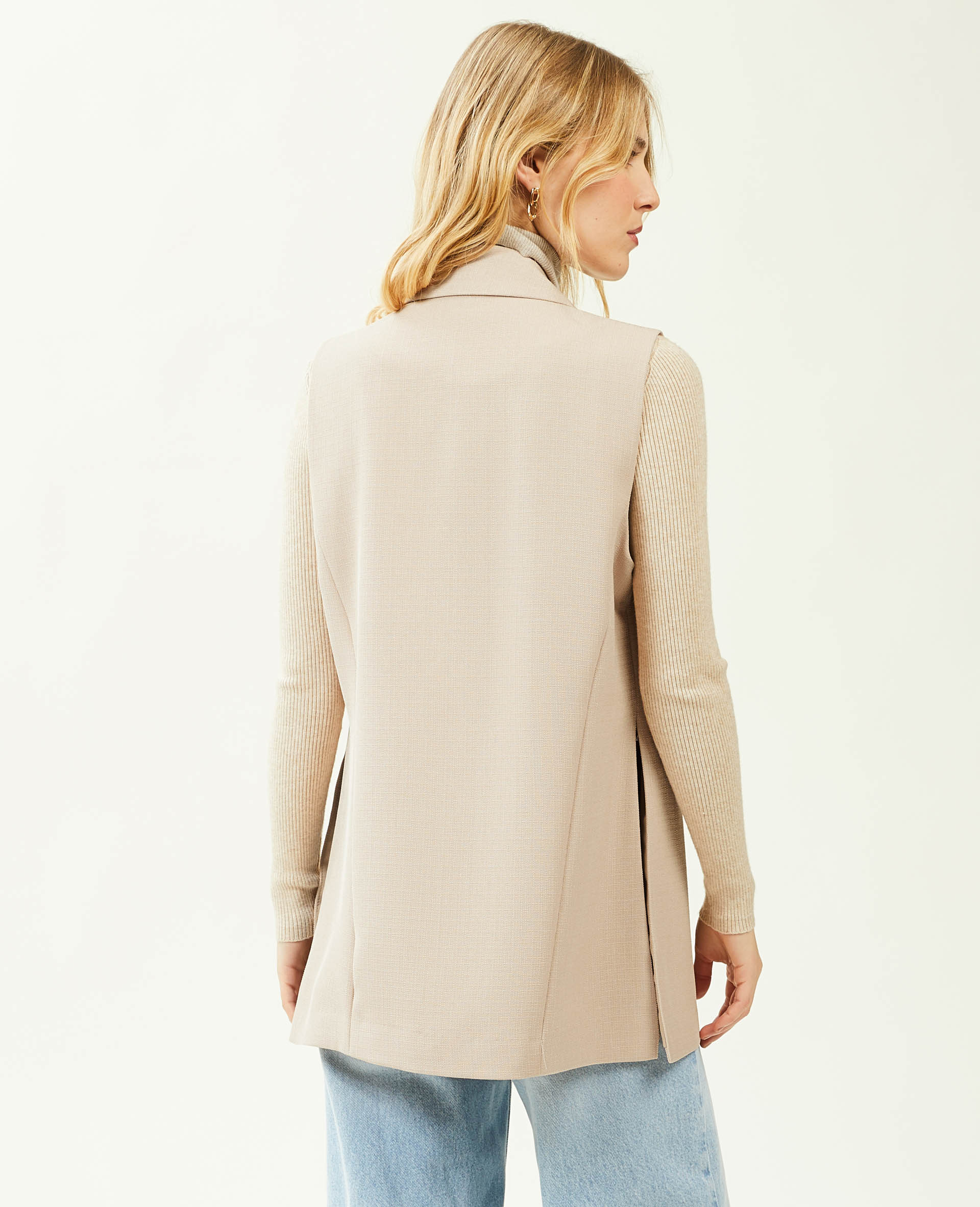 Veste blazer sans manche blanc - Pimkie