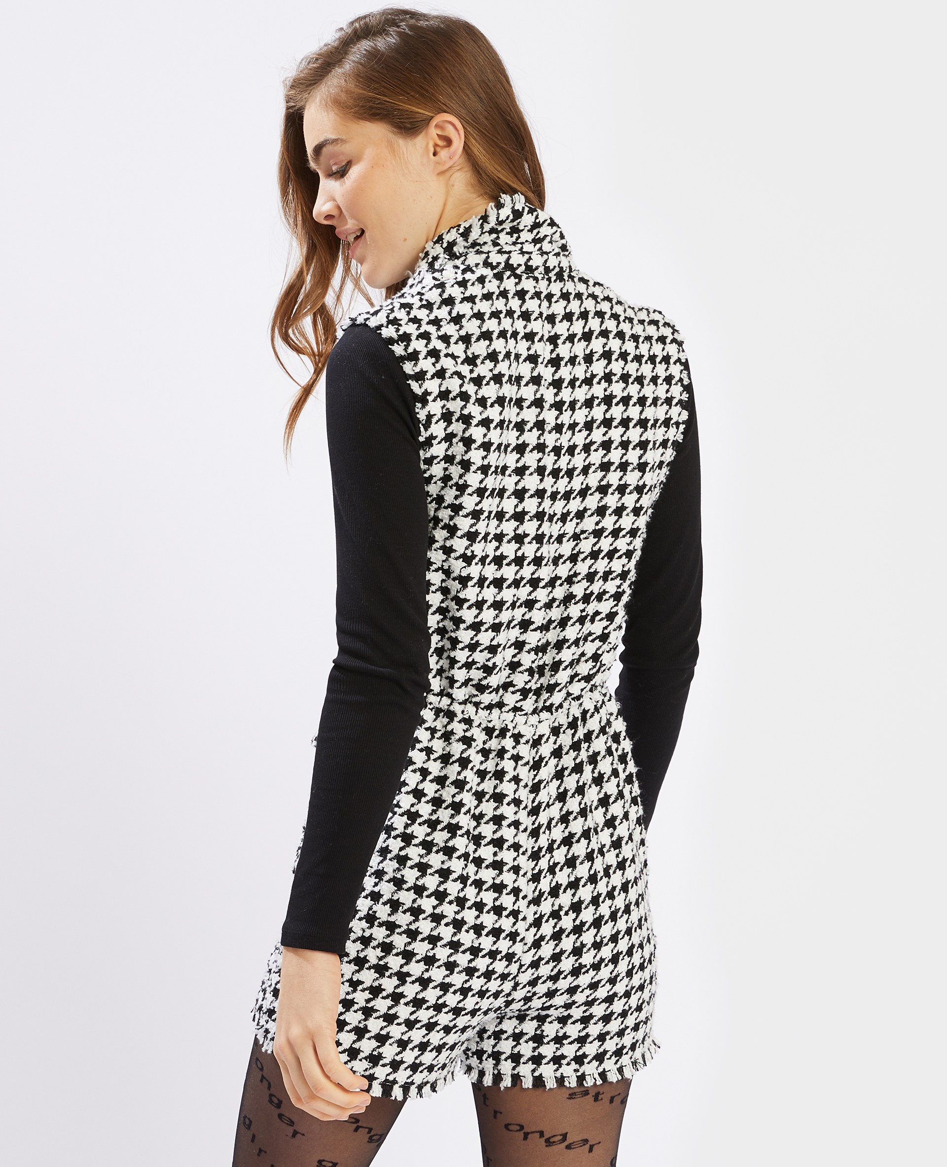 Combishort tweed noir - Pimkie